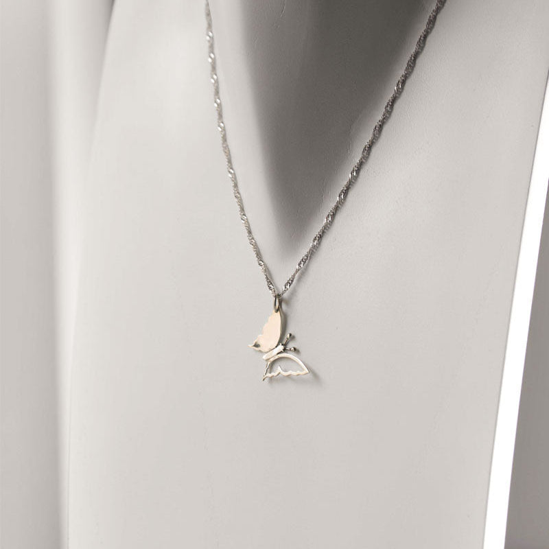 Petite Butterfly Pendant in Silver