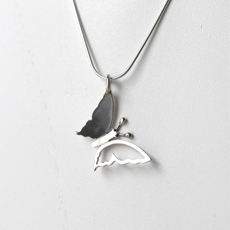 Petite Butterfly Pendant in Silver