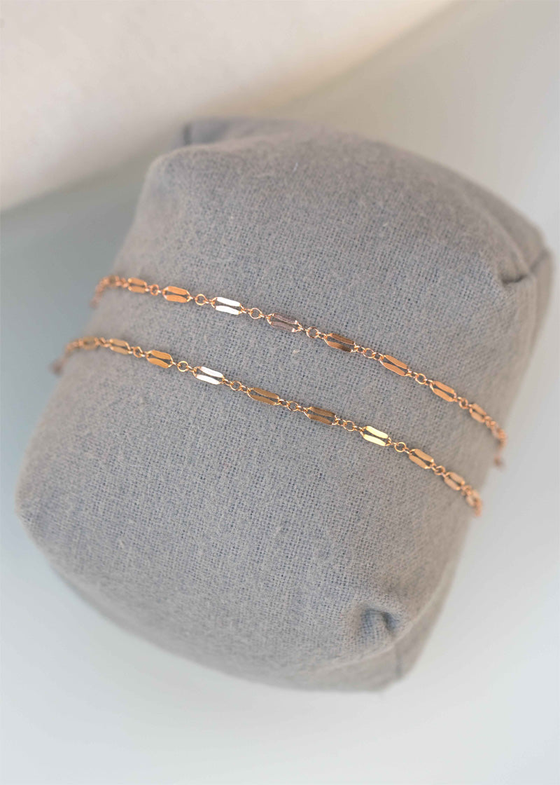 Rose Gold Bracelet Set Mother Daughter Gift Mother's Day Jewelry