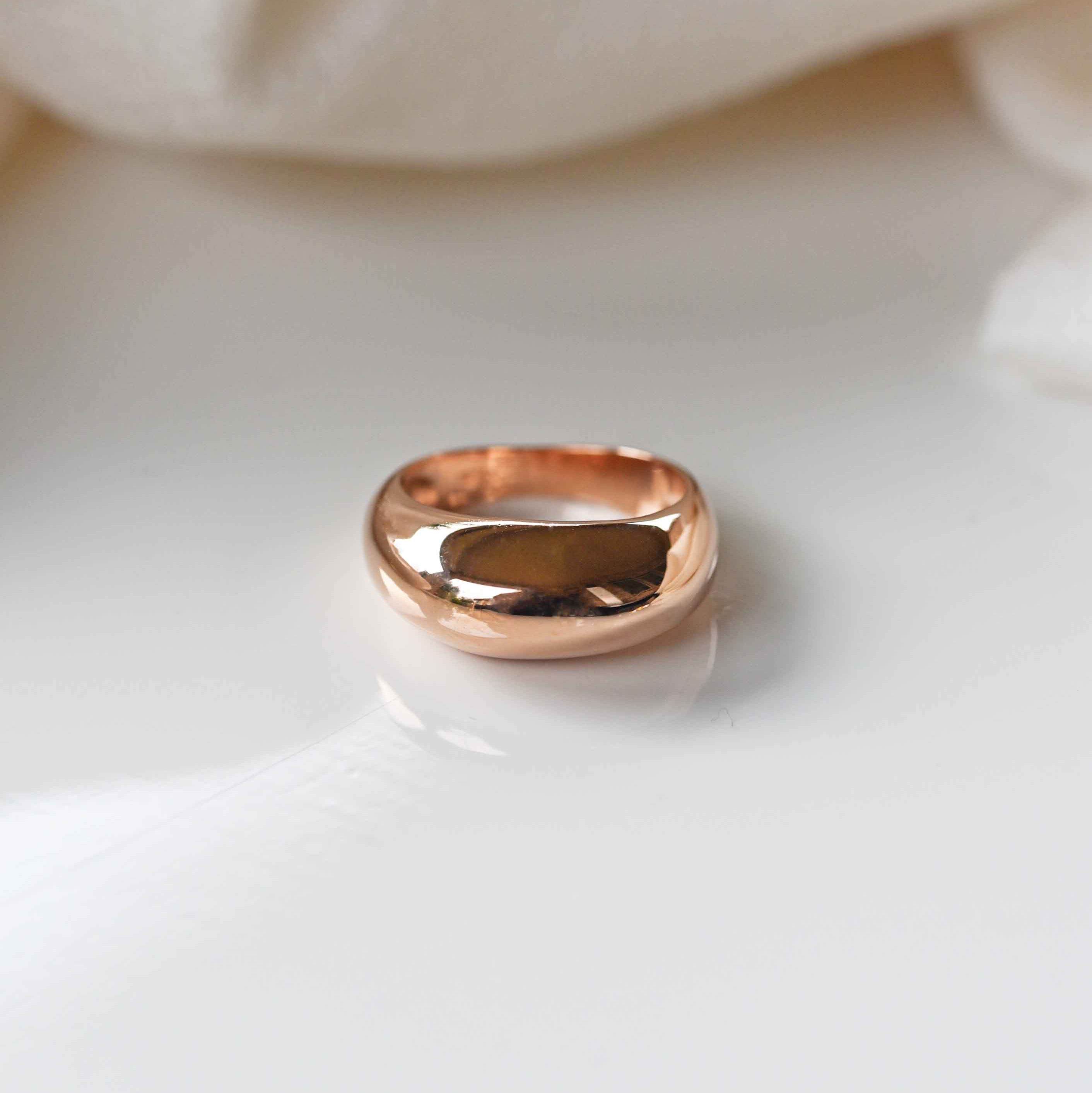 Rose Gold Dome Ring