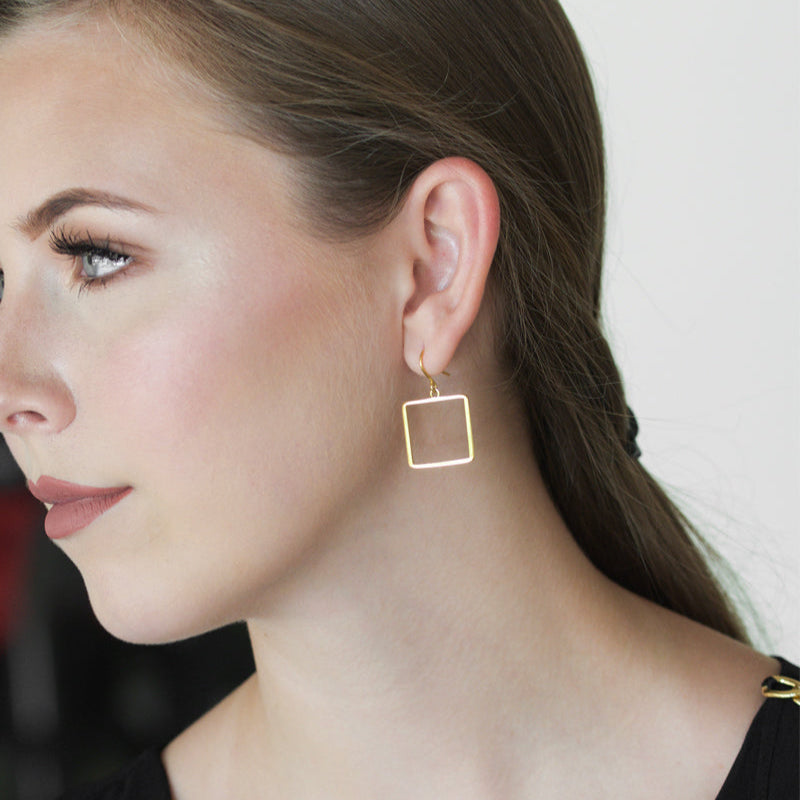 square hoop earrings