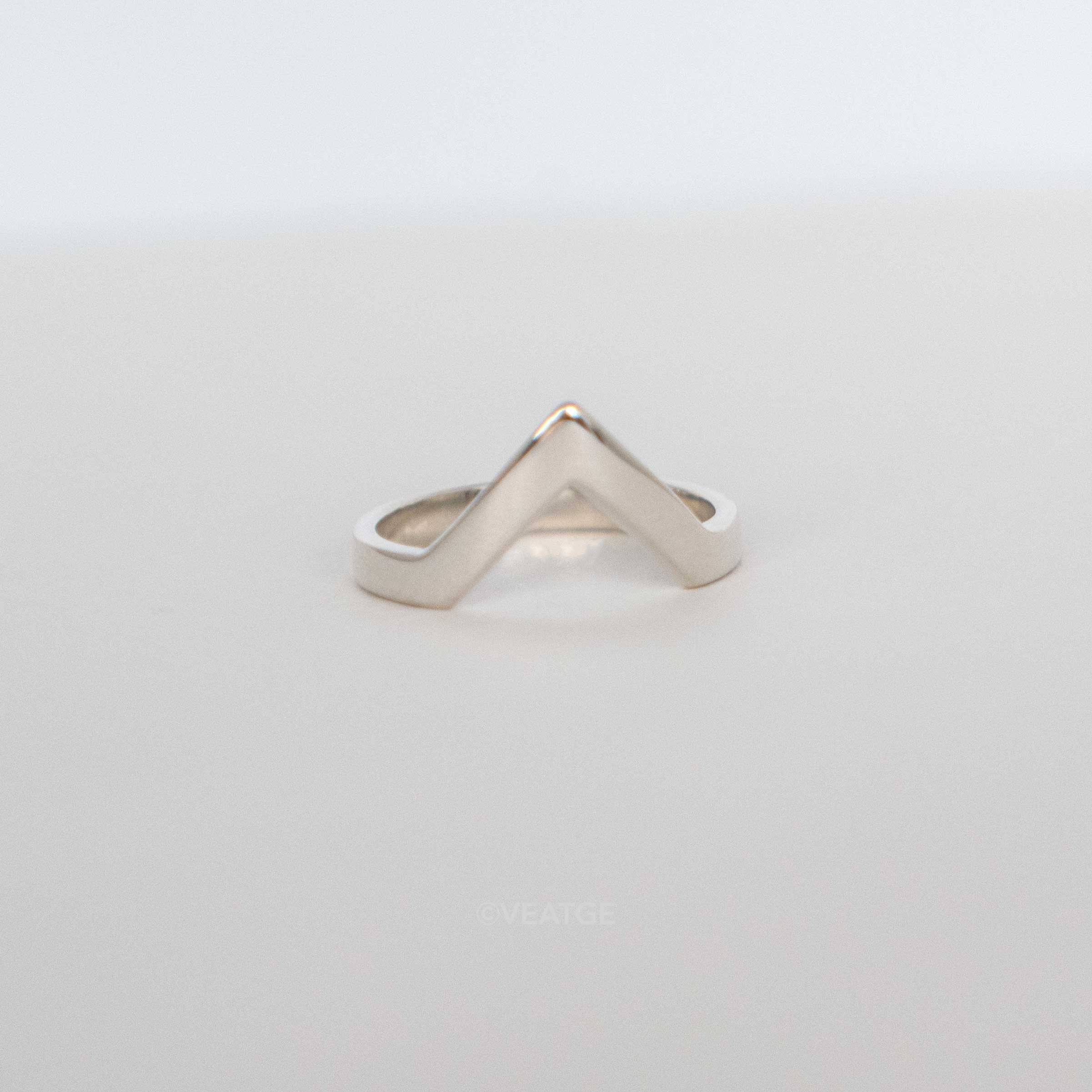 Peak Stacking Ring 925 Sterling Silver, Chevron Ring, Mountain Ring, wedding band