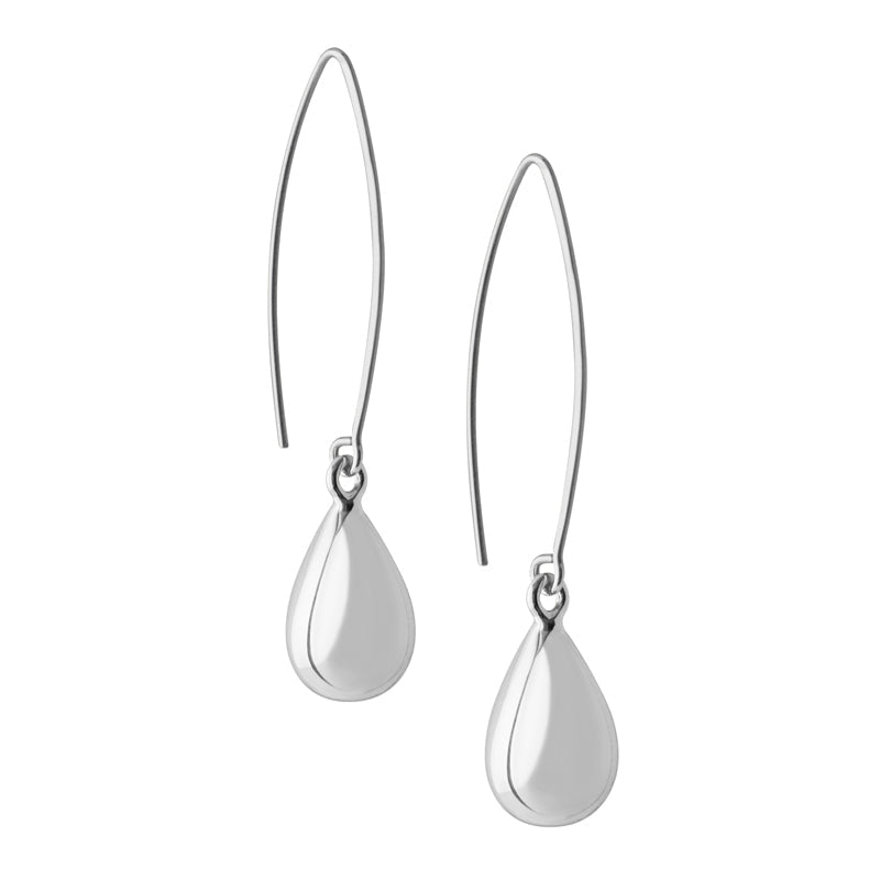 Tear drop earrings silver