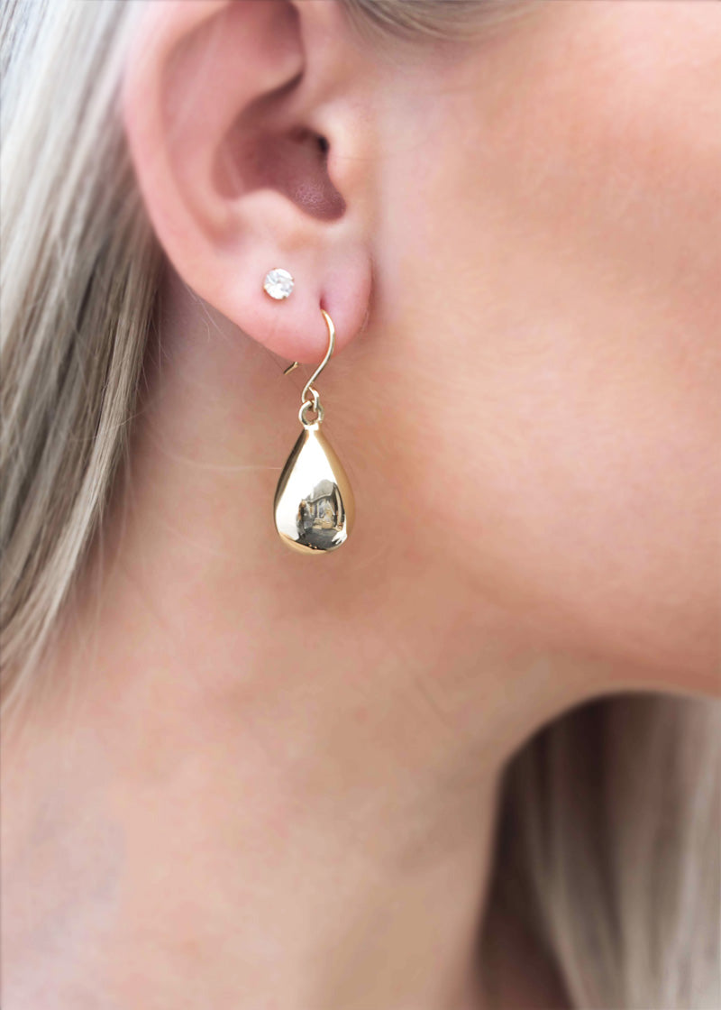 Teardrop Earrings Dangle Drop Earrings Sterling Silver