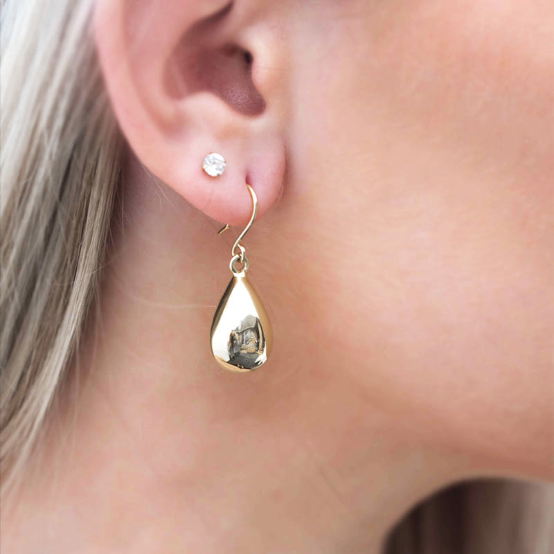 Teardrop Earrings Dangle Drop Earrings Sterling Silver