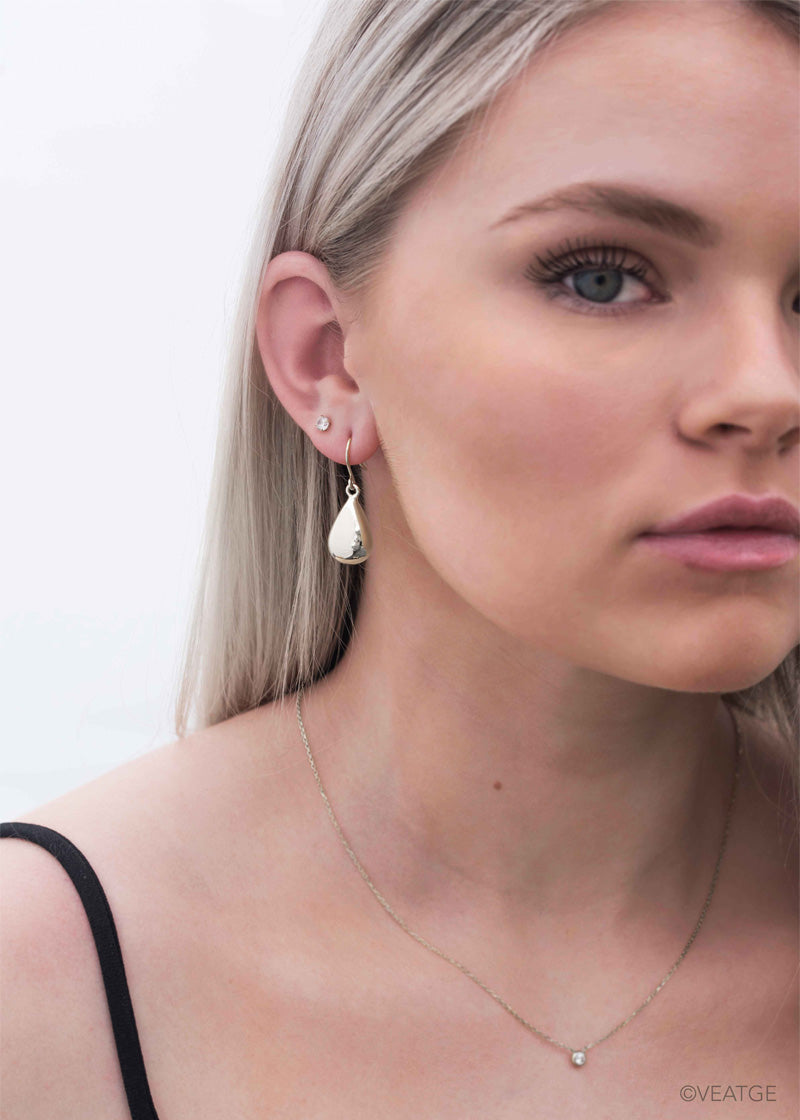 Teardrop Earrings in Sterling Silver