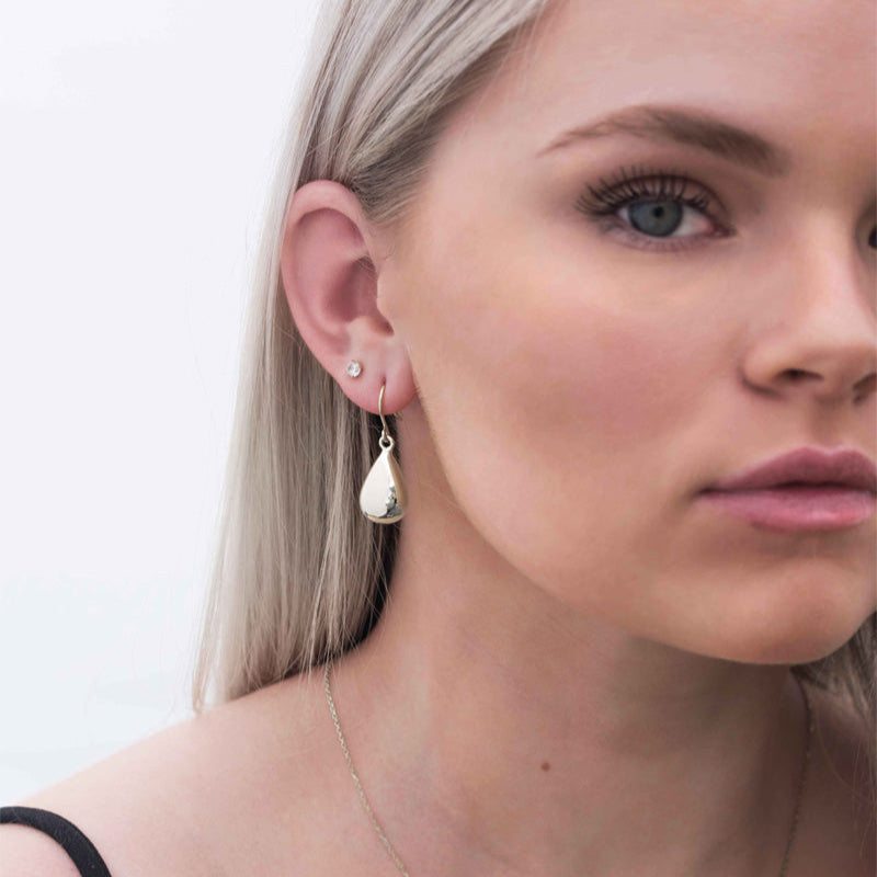 Teardrop Earrings in Sterling Silver