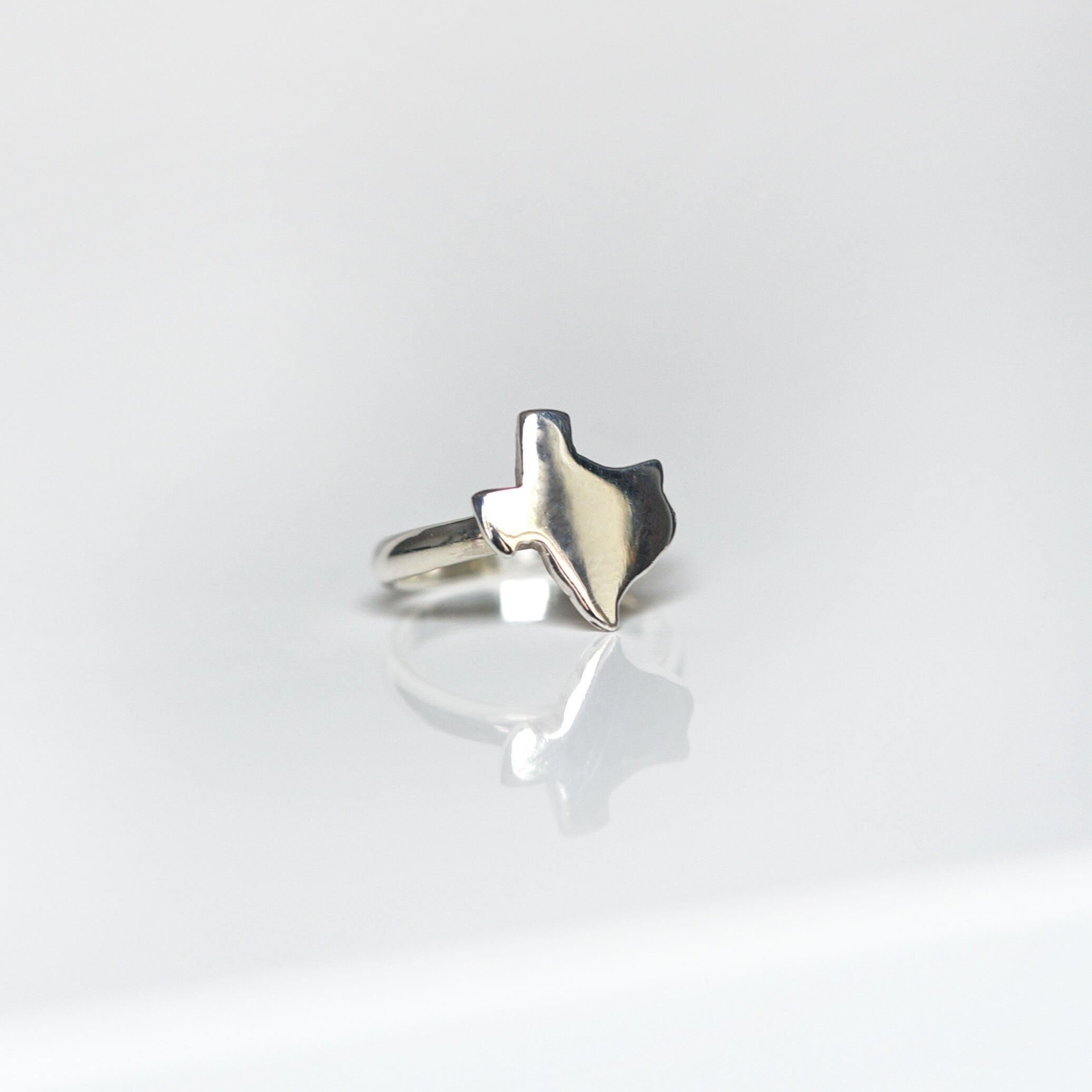 texas ring in silver