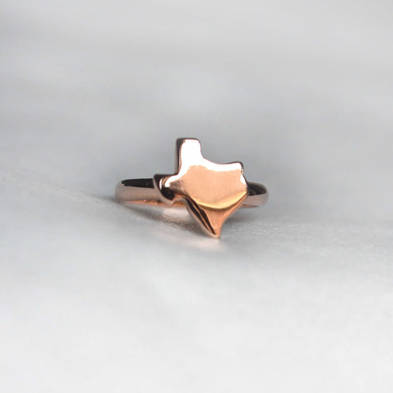 texas ring rose gold