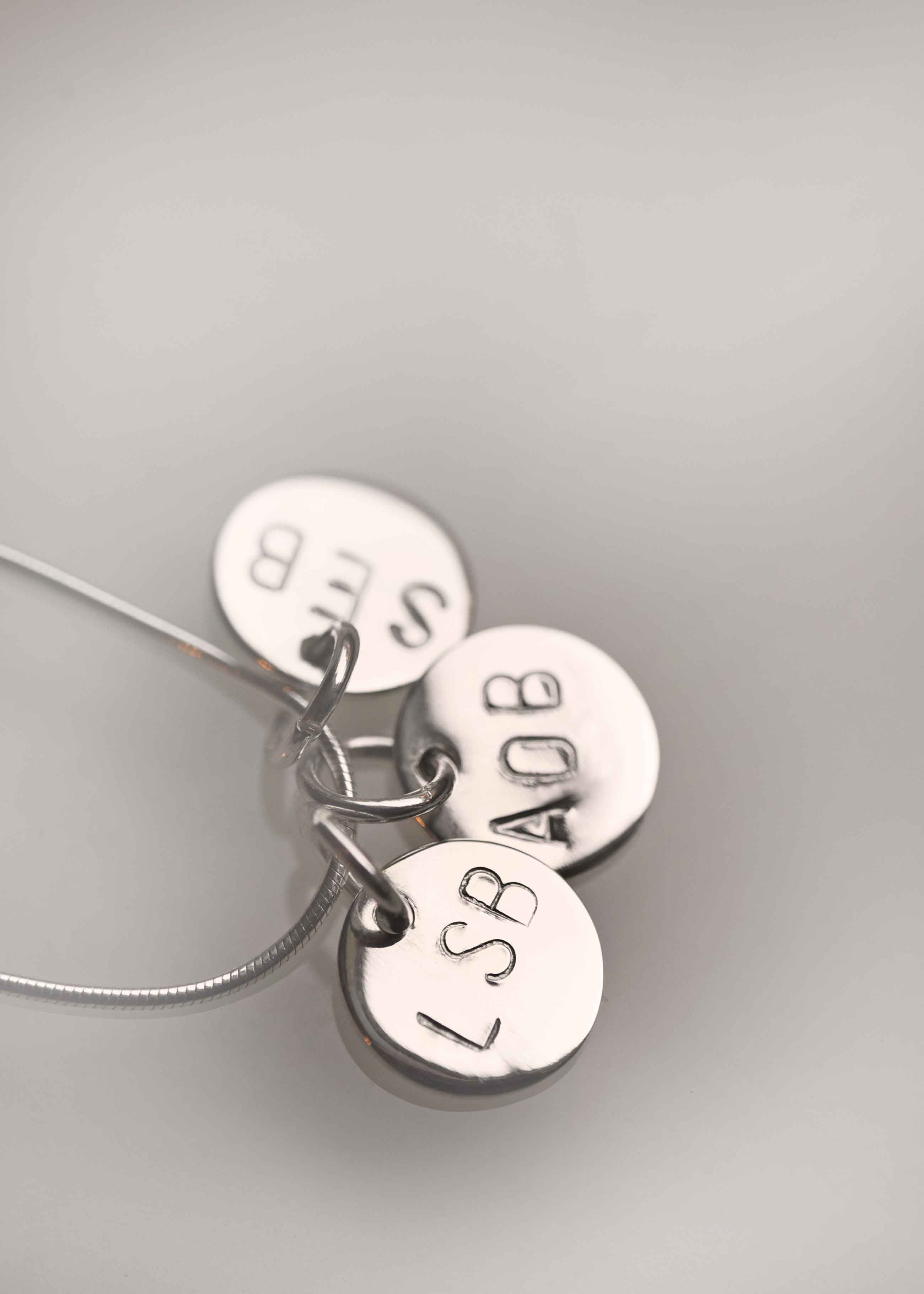 personalized gold disc bracelet