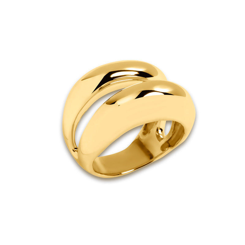Two Dome Ring - Gold
