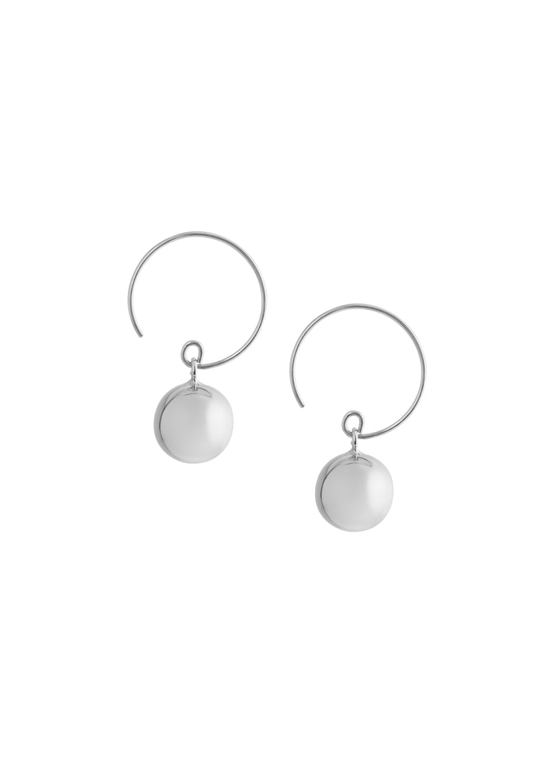 Ball Wire Hoops Earrings