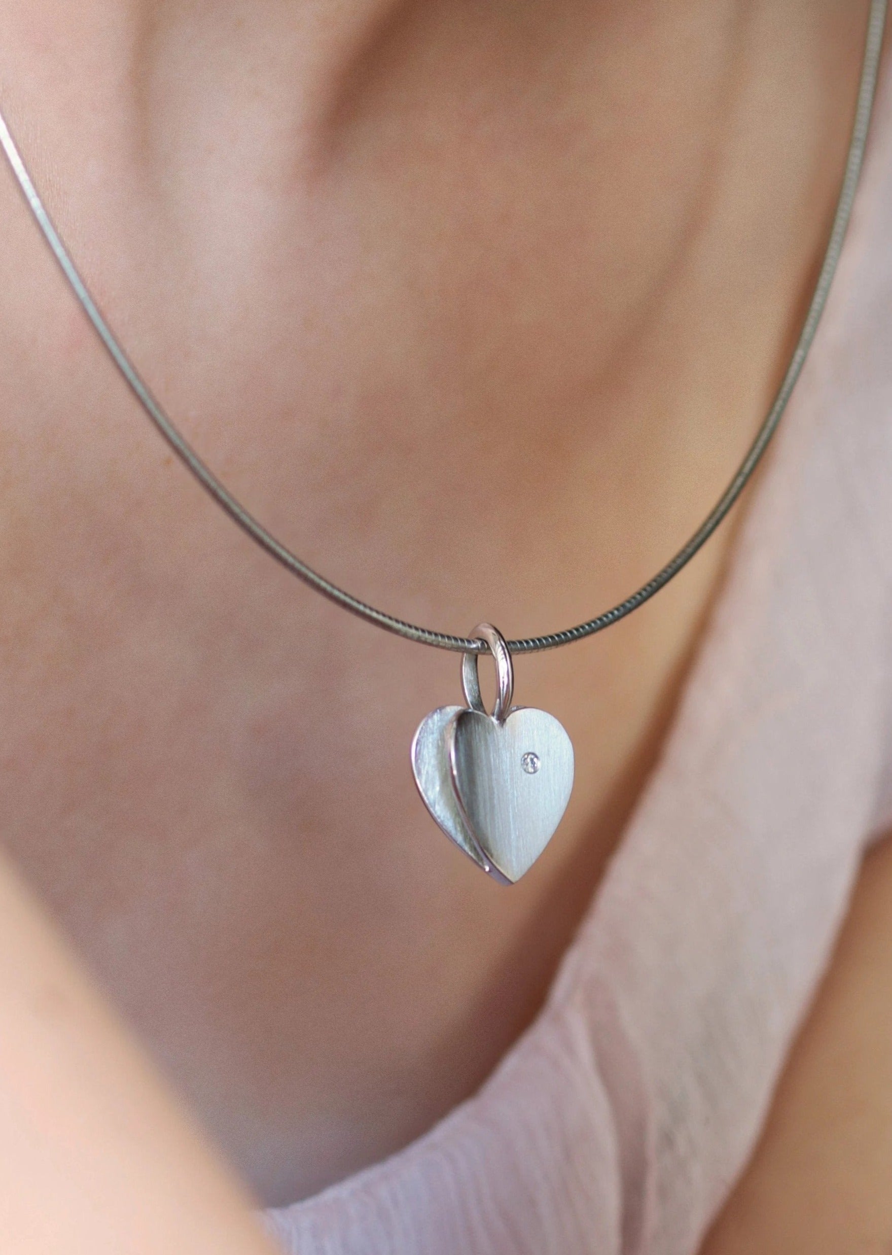 two hearts pendant