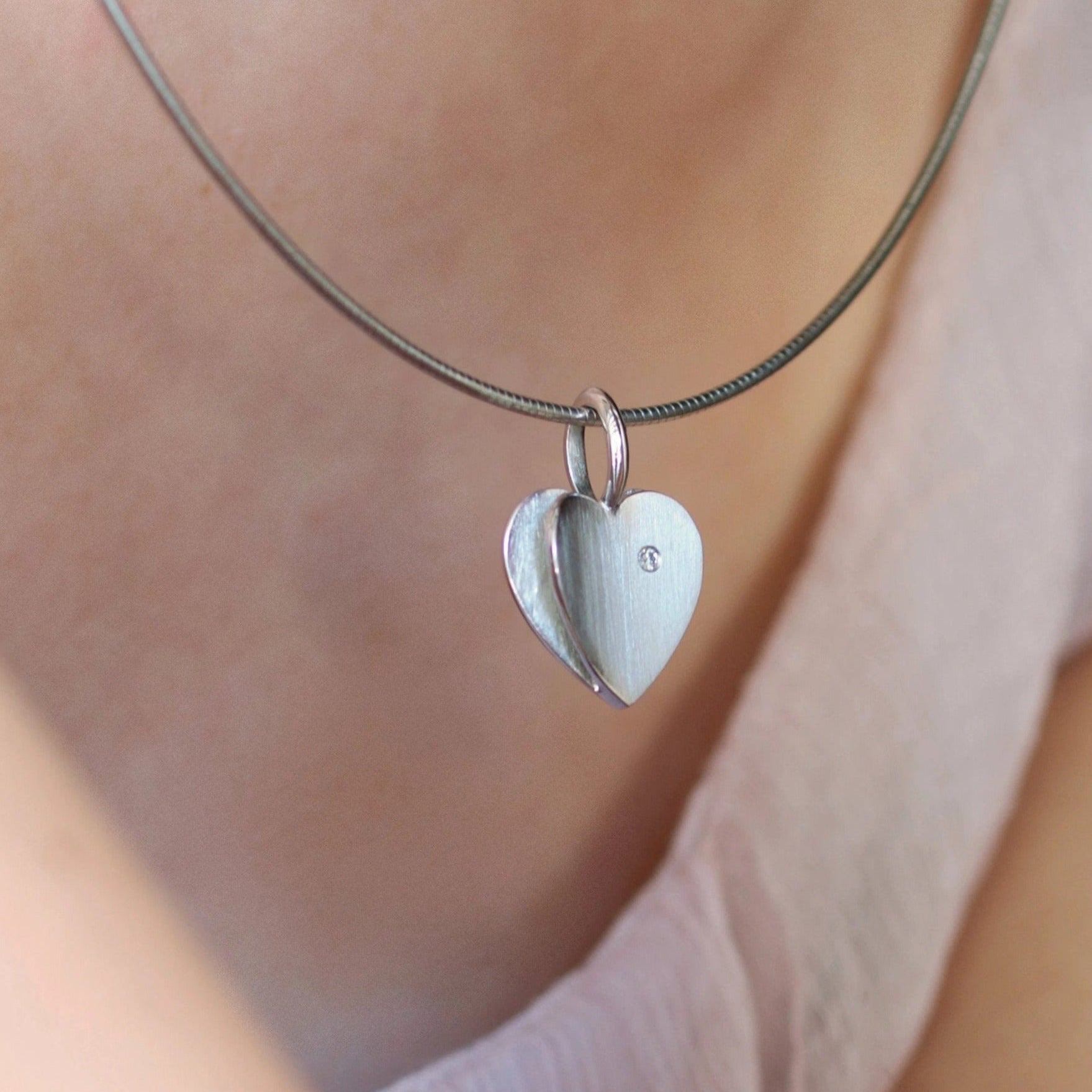 two hearts pendant