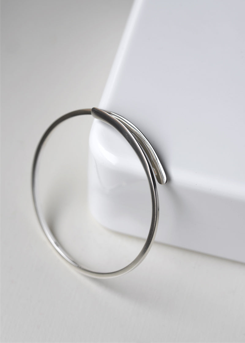 Sterling Silver Bangle Bracelet Adjustable gift for women