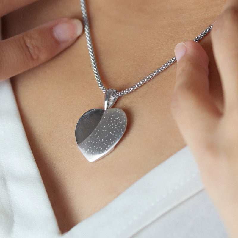 Diamond Dust Heart Pendant