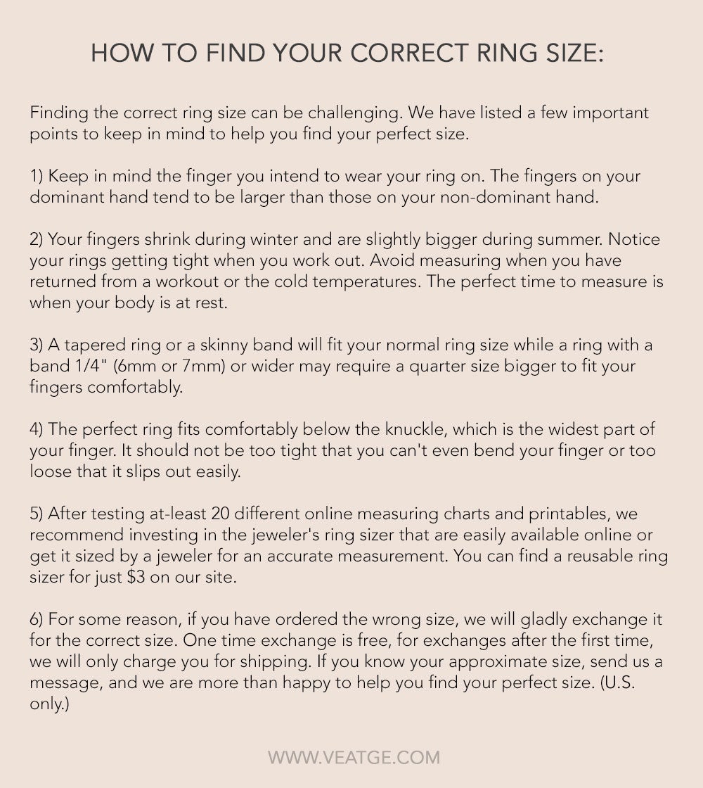 how to find your correct ring size