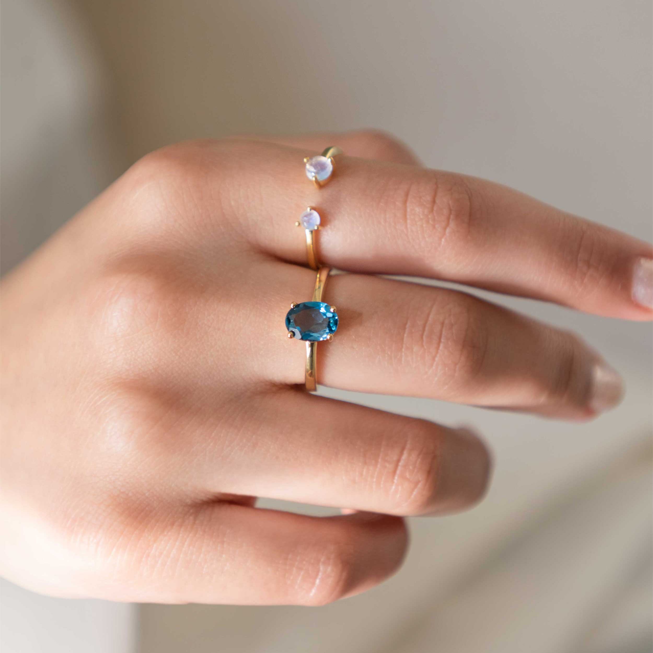 stacking minimal london blue topaz gold ring proposal promise engagement wedding replacement alternative band ring real gemstone december birthstone birthdays best gifts for women