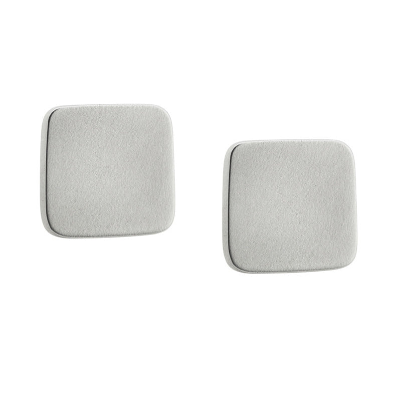 Square Matte Studs - Earrings