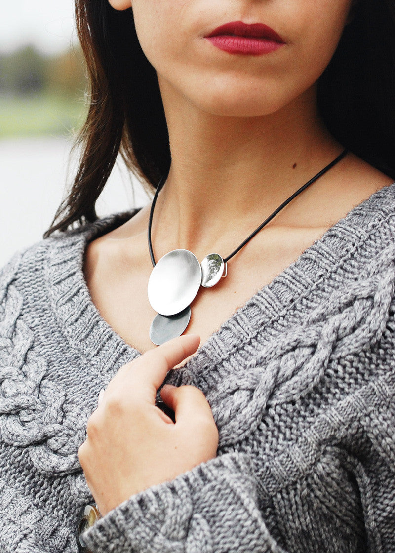 Statement Circle Family Of 3 - Pendant