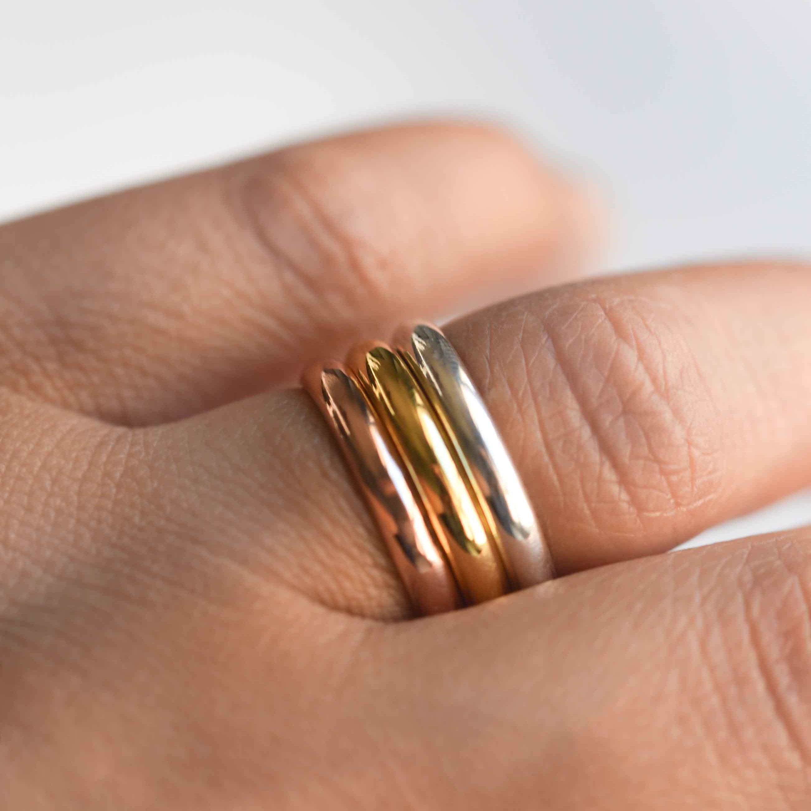 three stacking rings