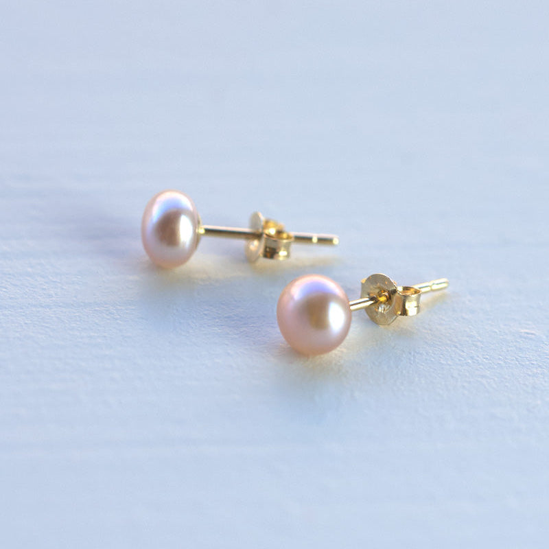 tiny freshwater pearl earrings