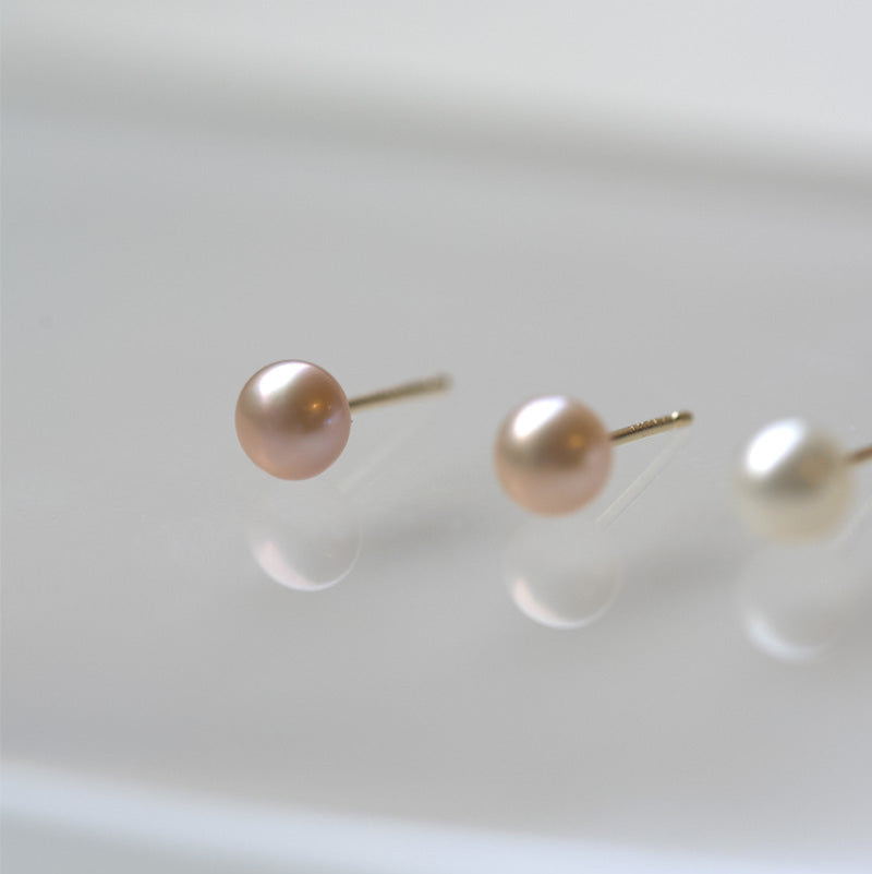tiny freshwater pearl earrings