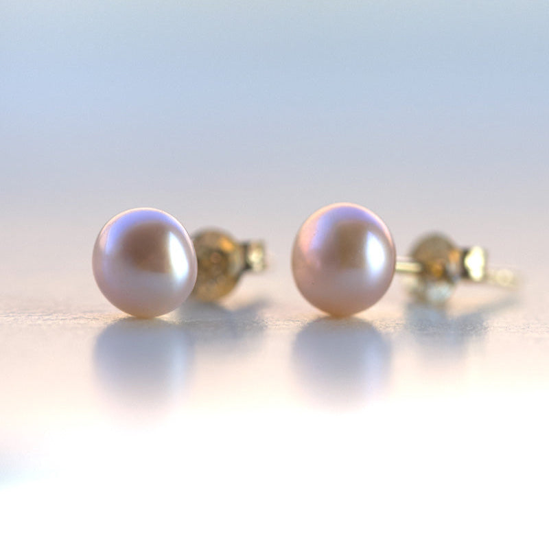 tiny freshwater pearl earrings