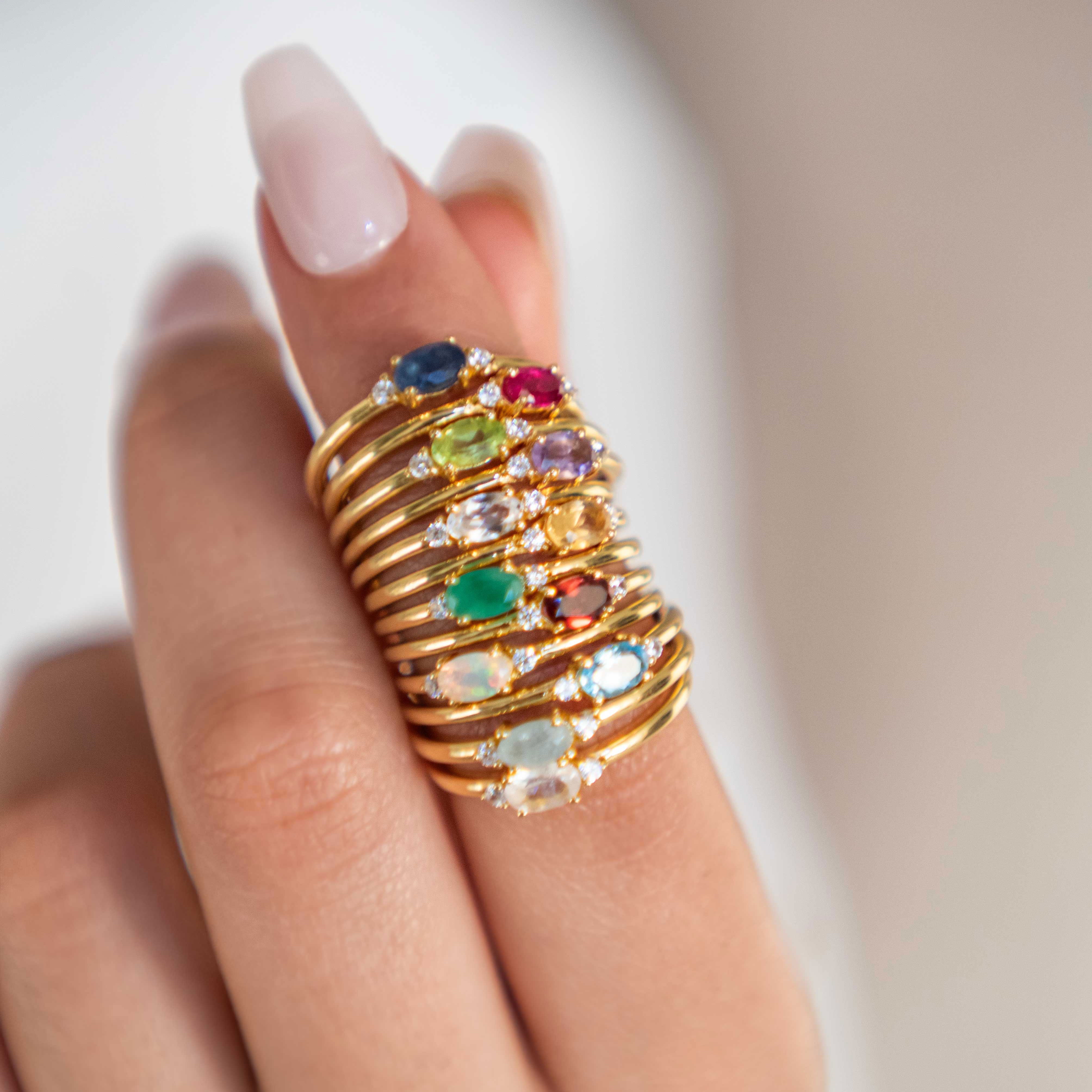 Is it best to size up when stacking more than two rings?
