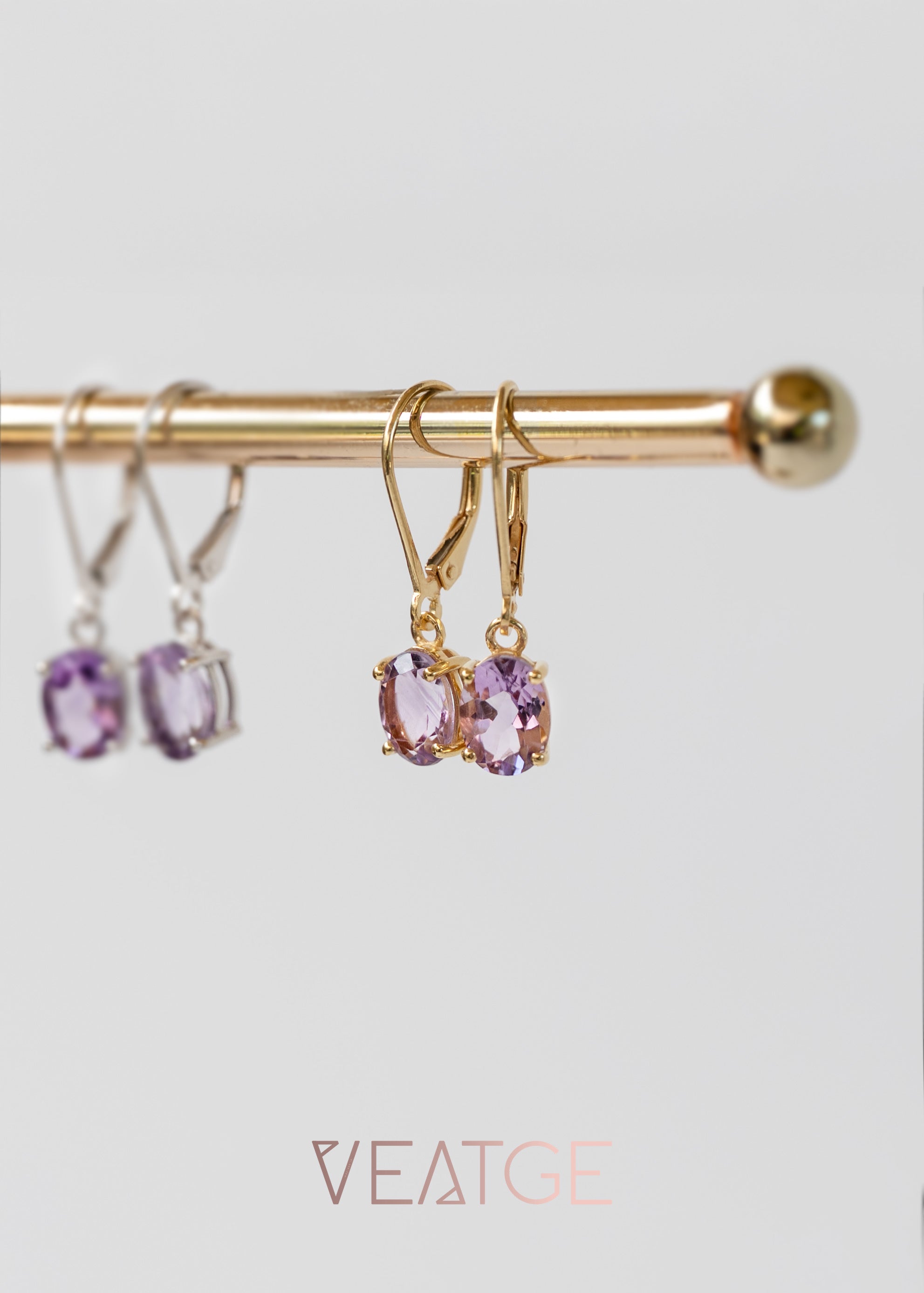 Amethyst Dangle Earrings