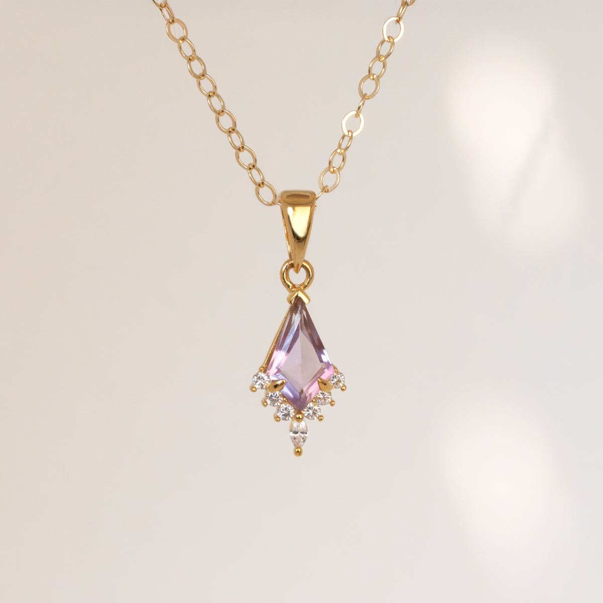 Amethyst Kite Necklace