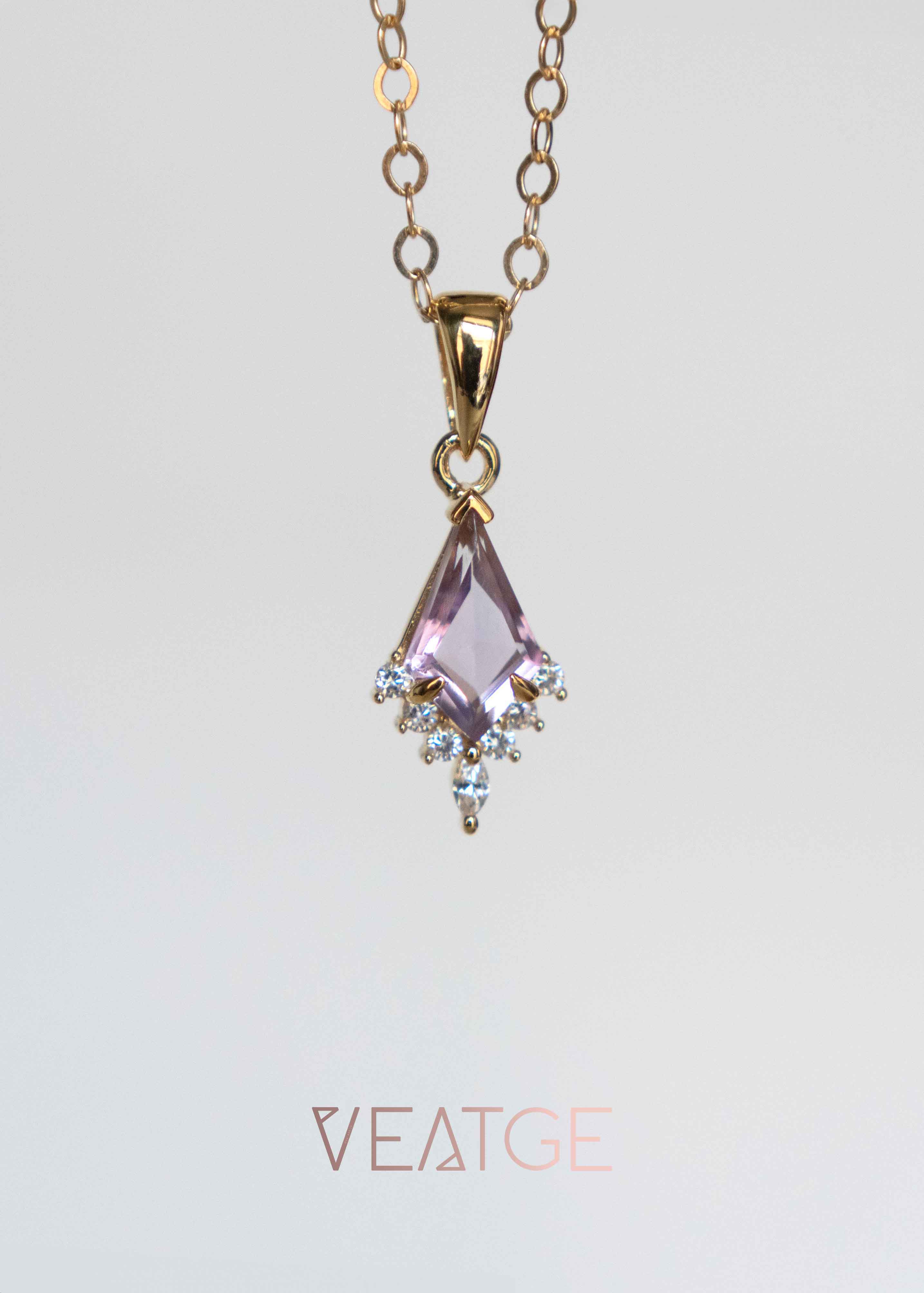 Kite Amethyst Necklace