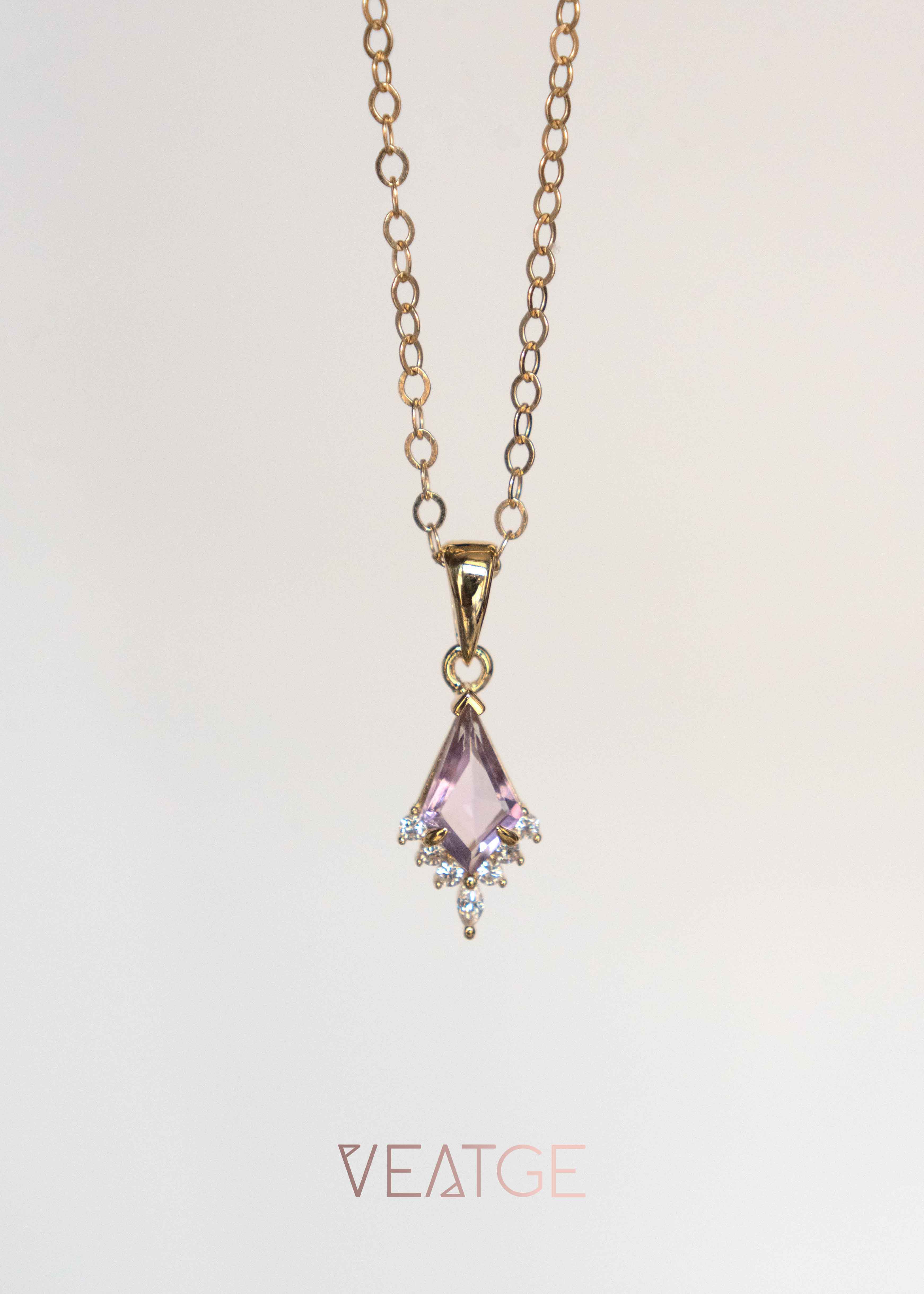 Kite Amethyst Necklace 