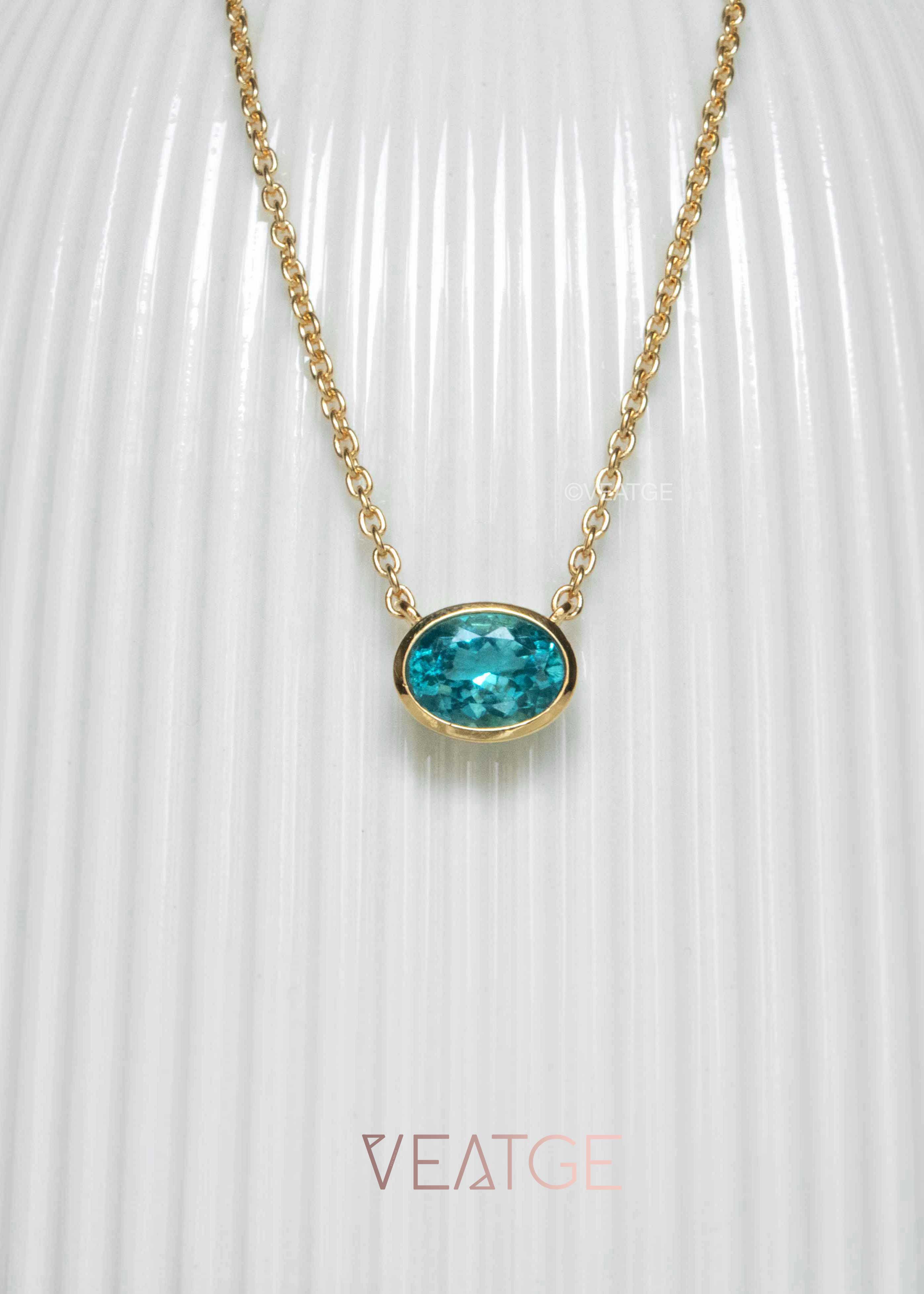 Paraiba Apatite Necklace