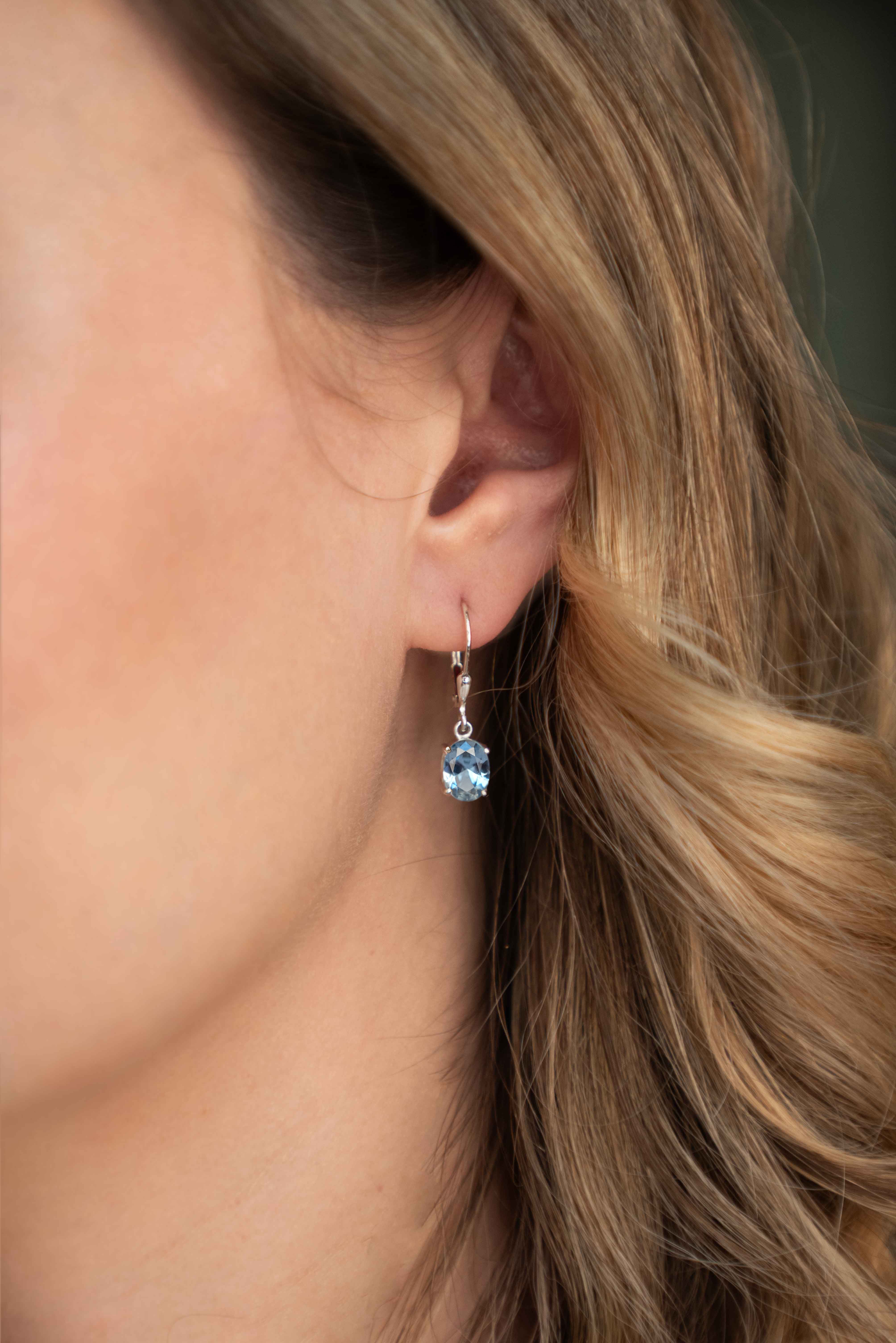 Aquamarine Dangle Earrings