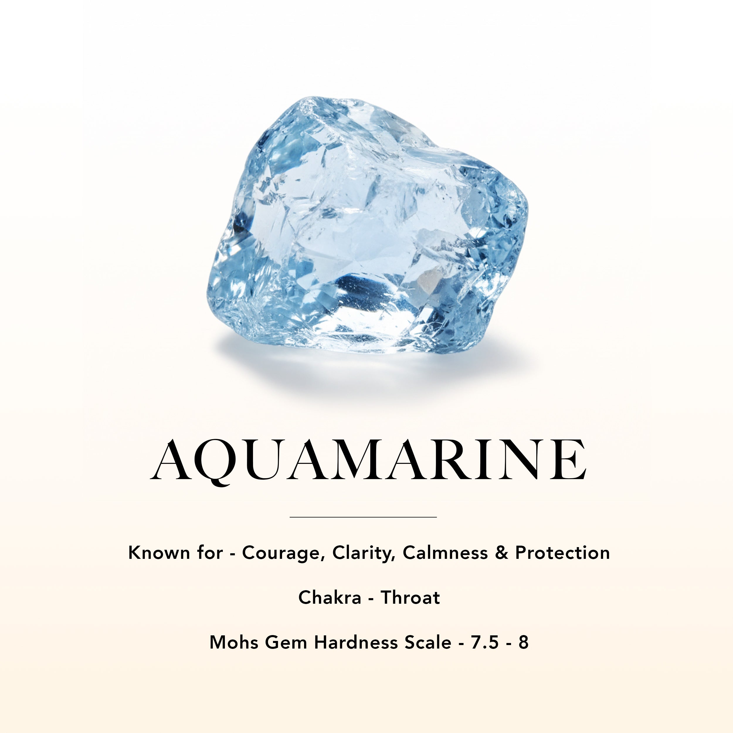 Aquamarine Baguette Birthstone Charm