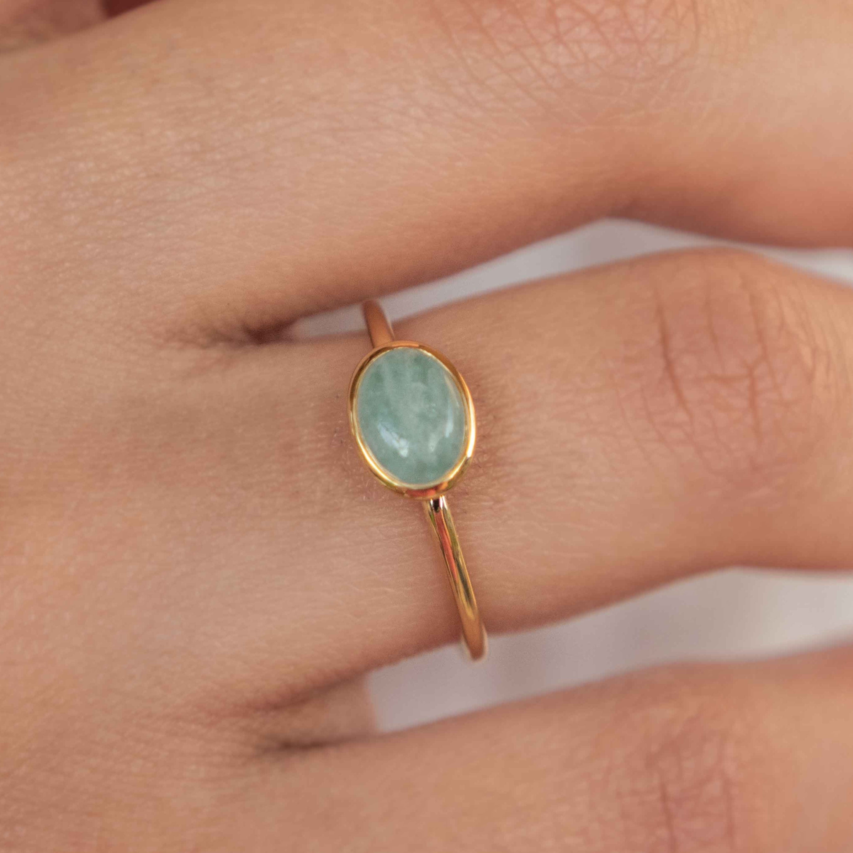 The Buttercup Aquamarine Ring
