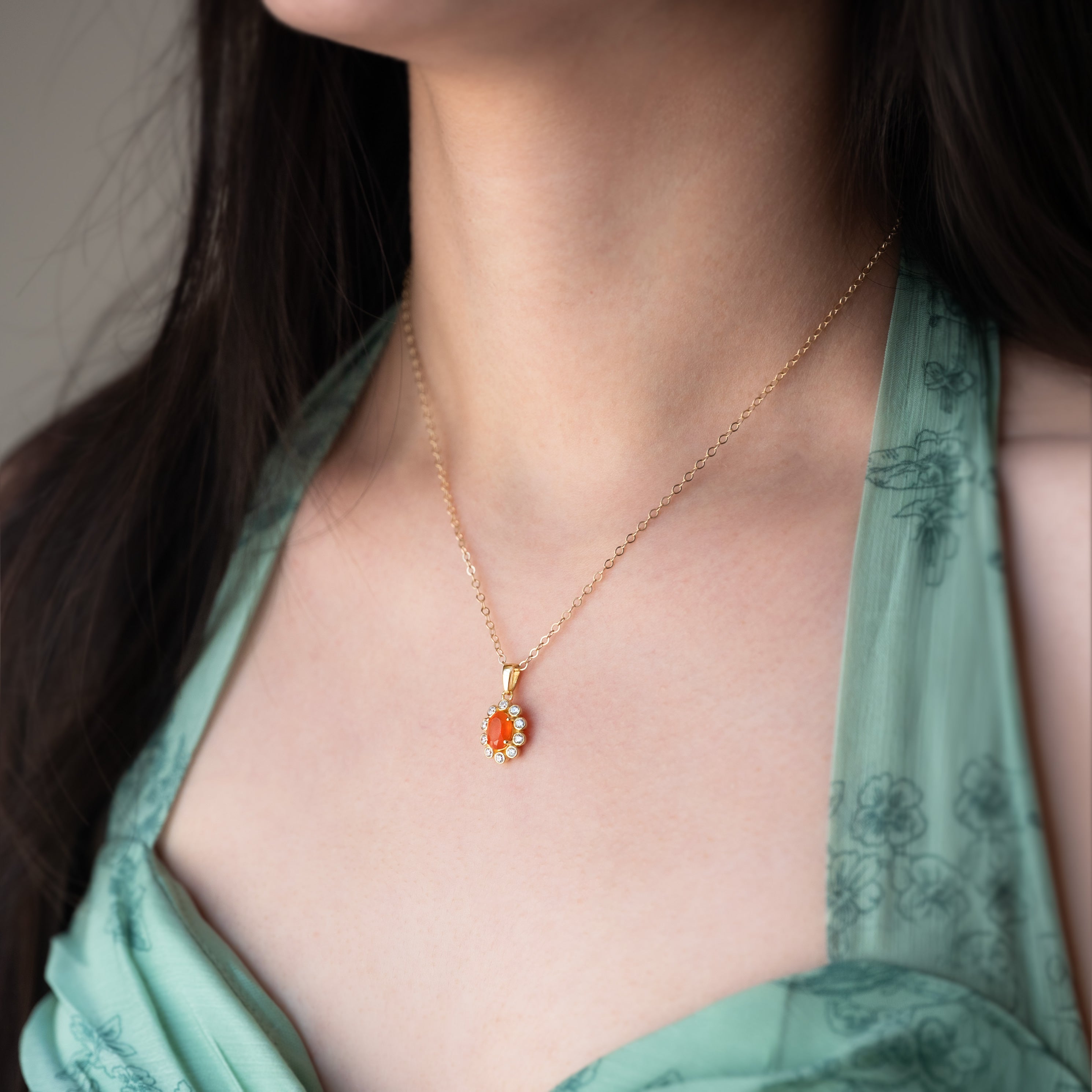 Carnelian-Blossom-Necklace