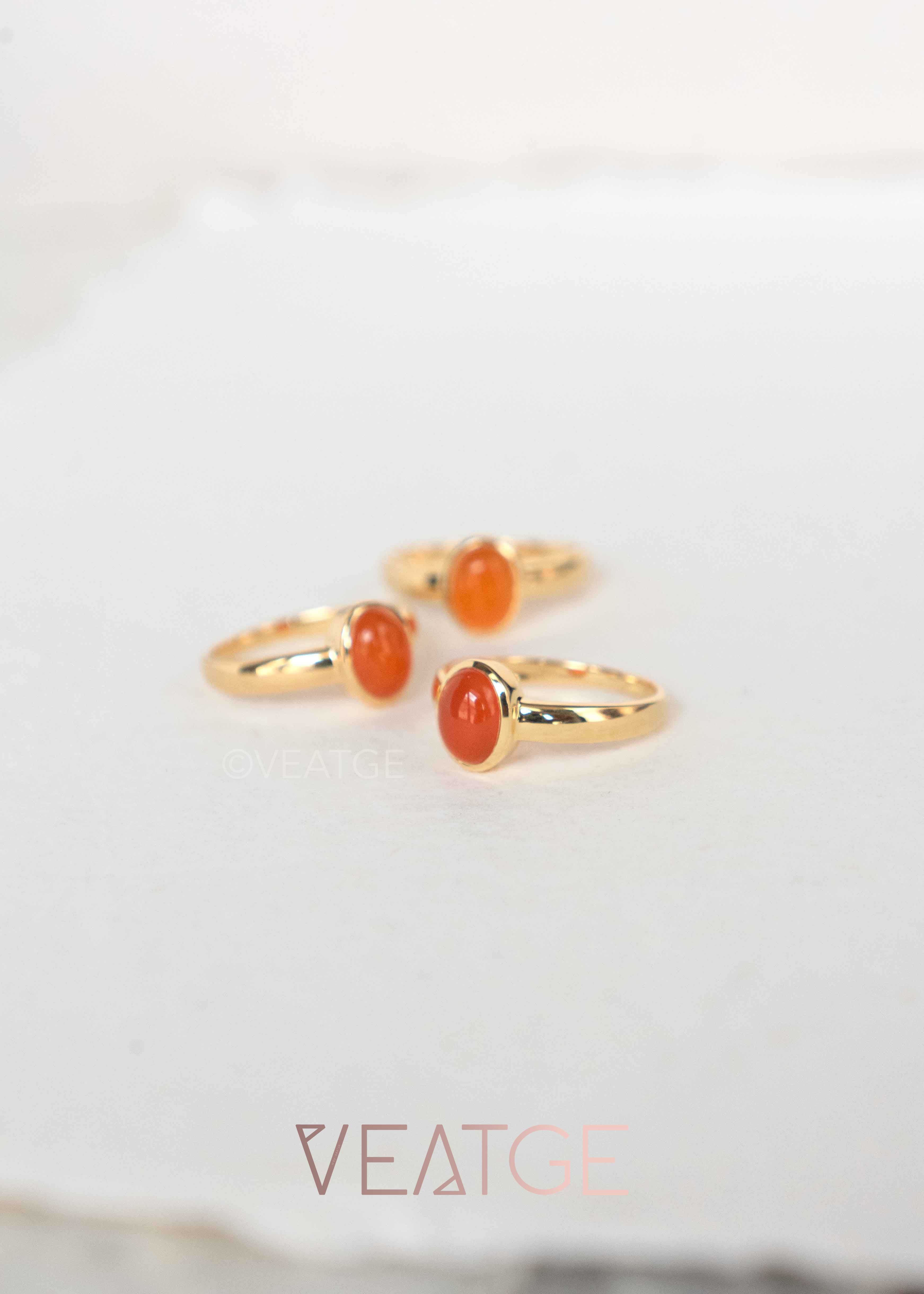 Carnelian Ring - Clementine