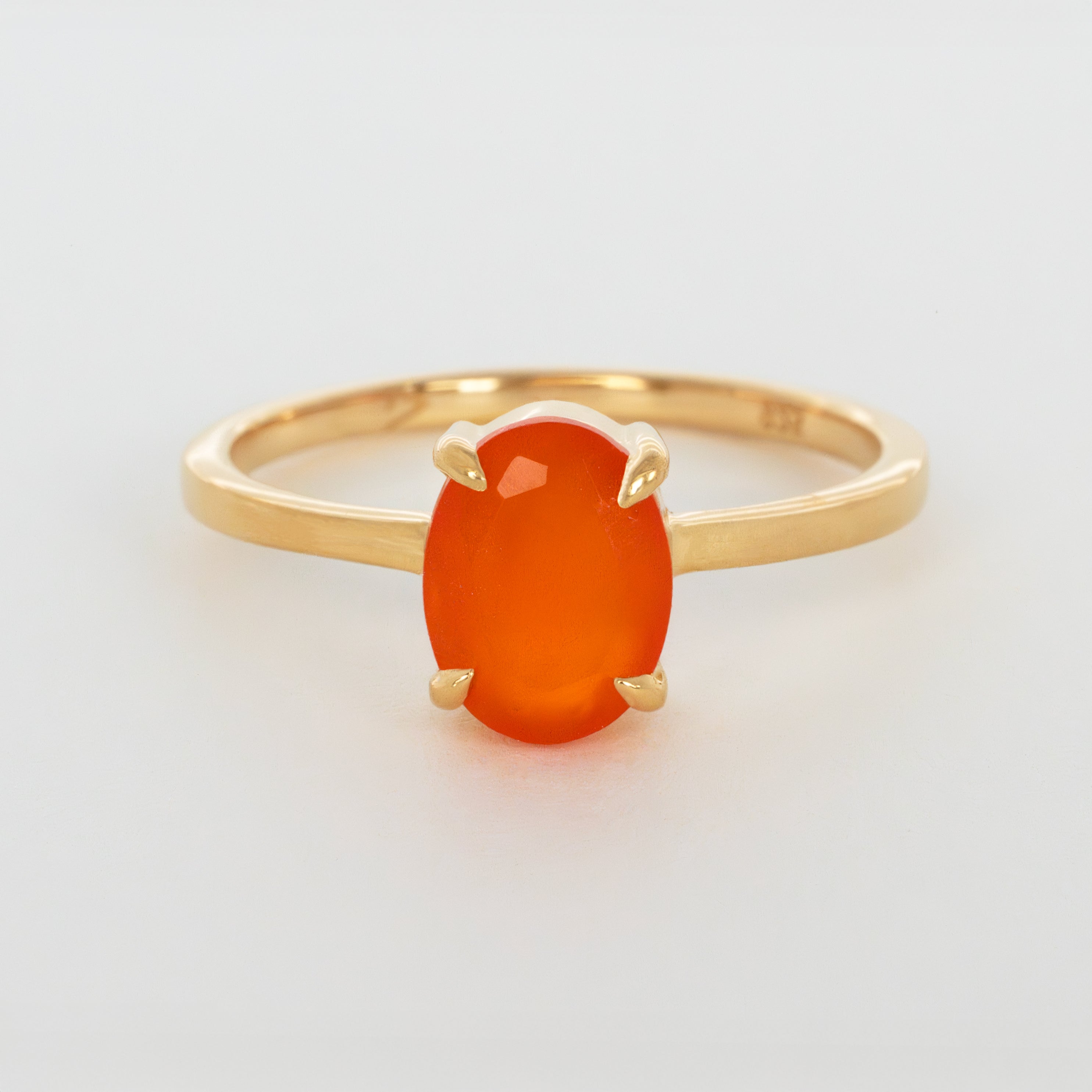 Carnelian-Ring 14k Gold for Women Gift