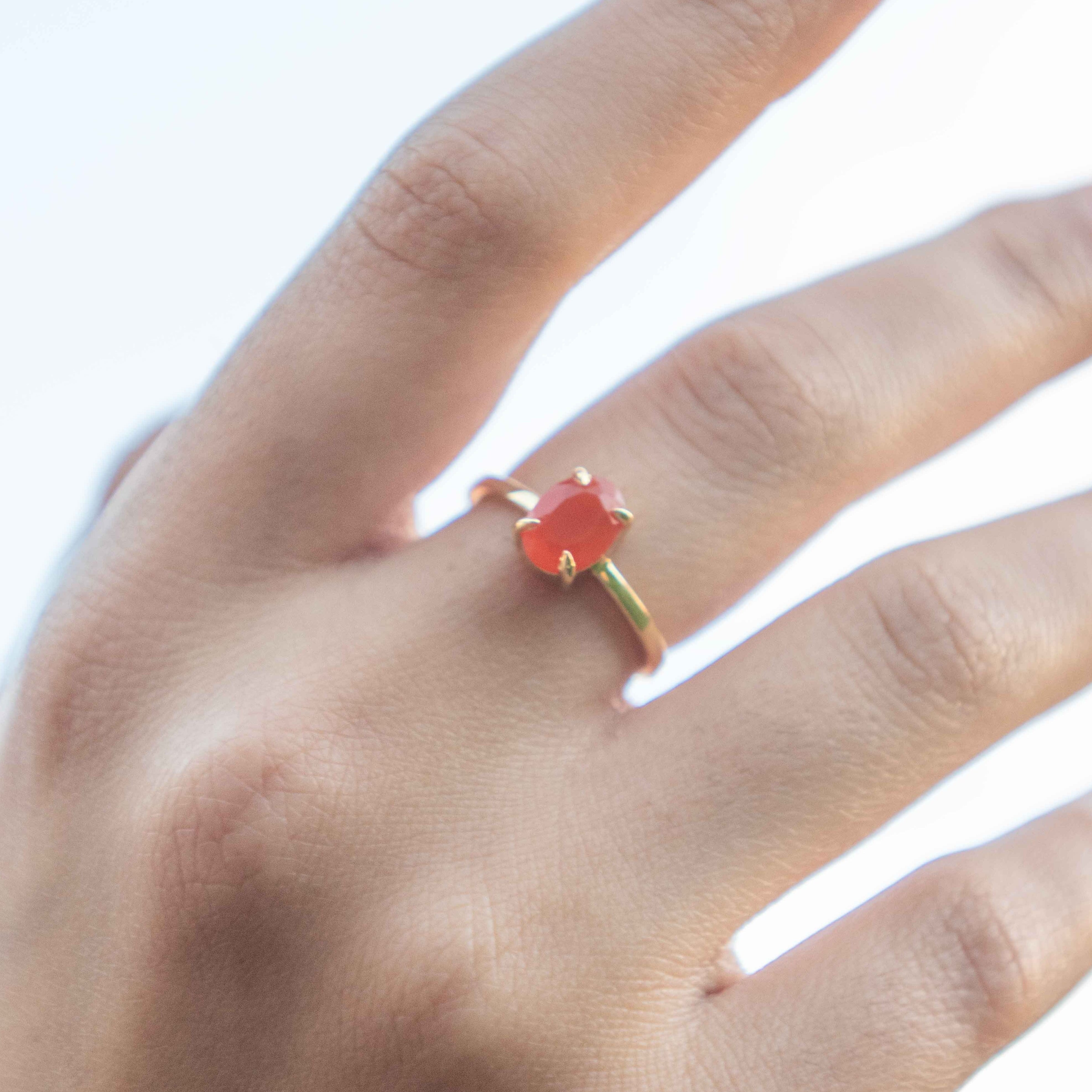 Signature Oval Carnelian Ring
