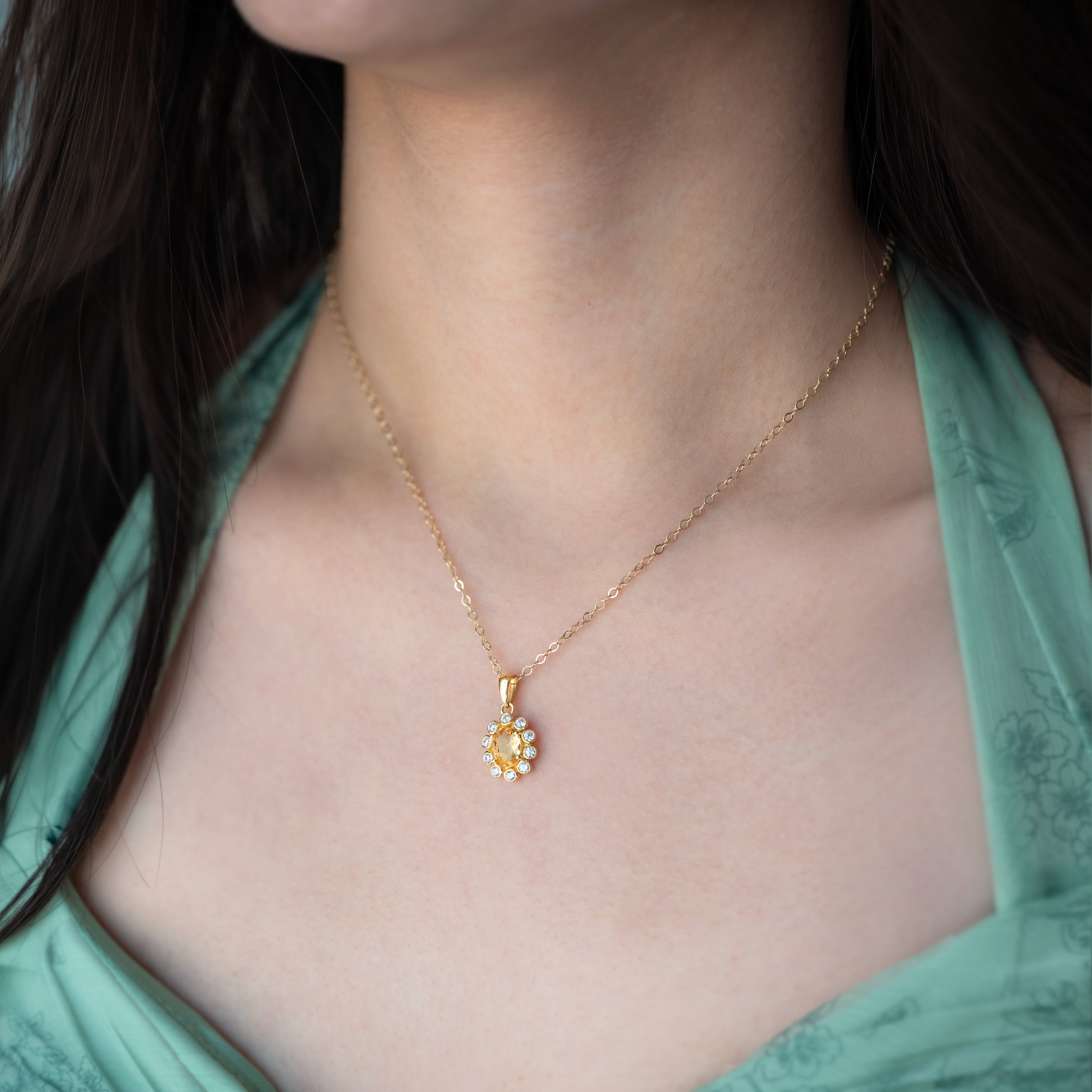 Citrine Necklace - Blossom