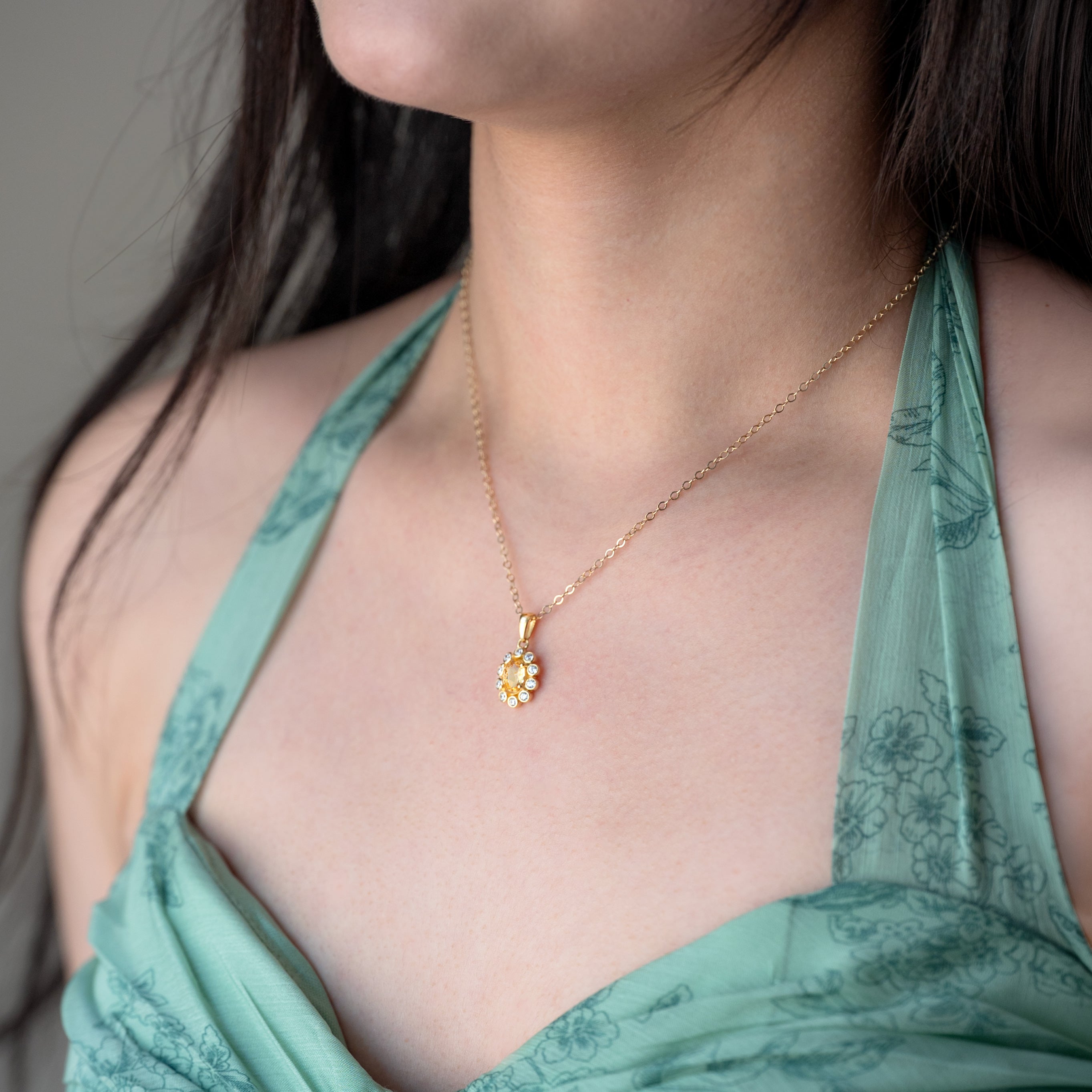 Citrine Necklace - Blossom
