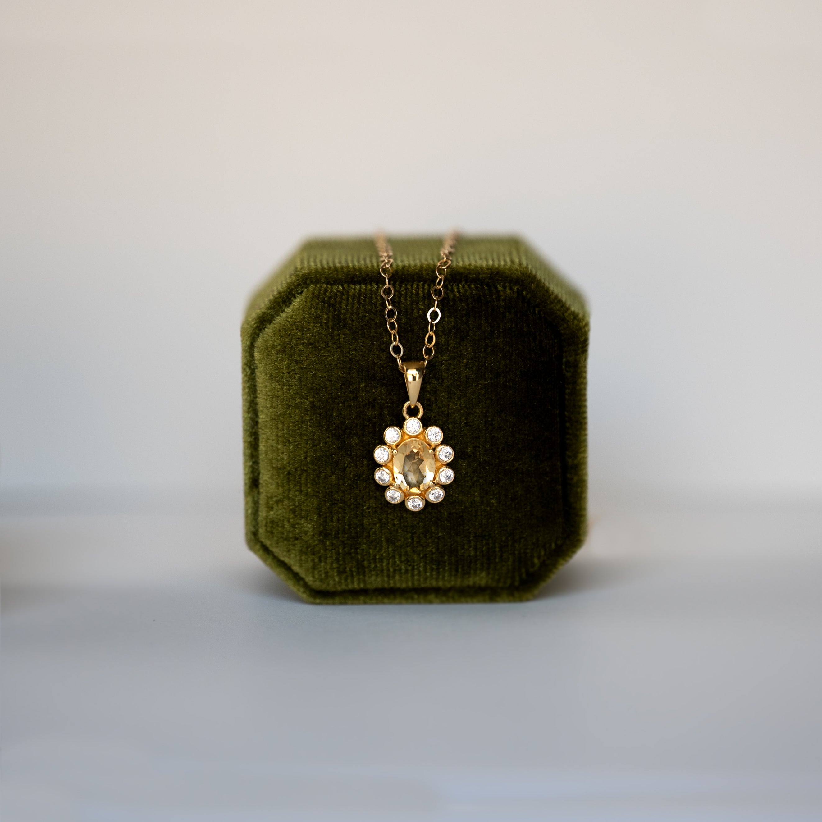 Citrine Necklace - Blossom