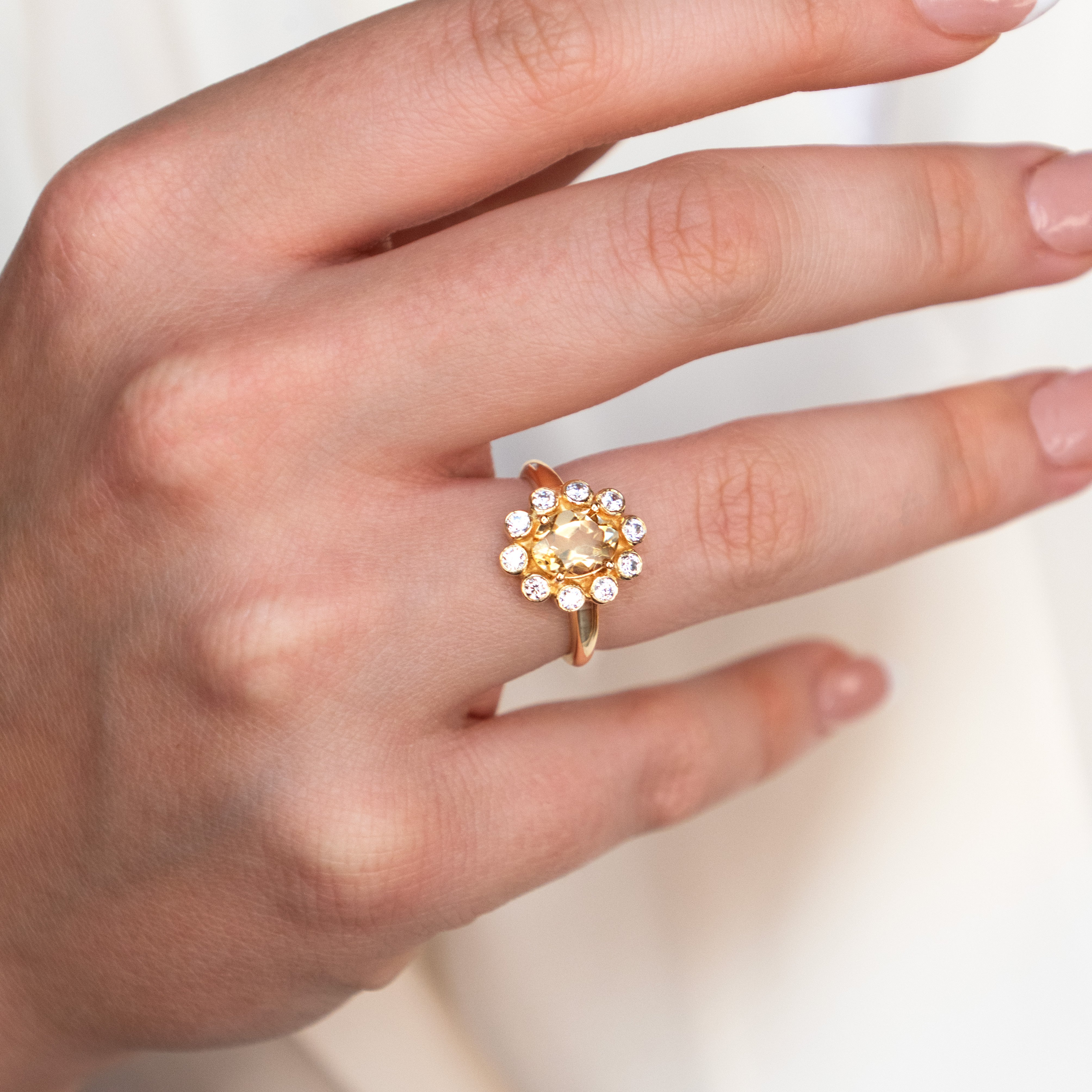 Citrine Ring - Blossom