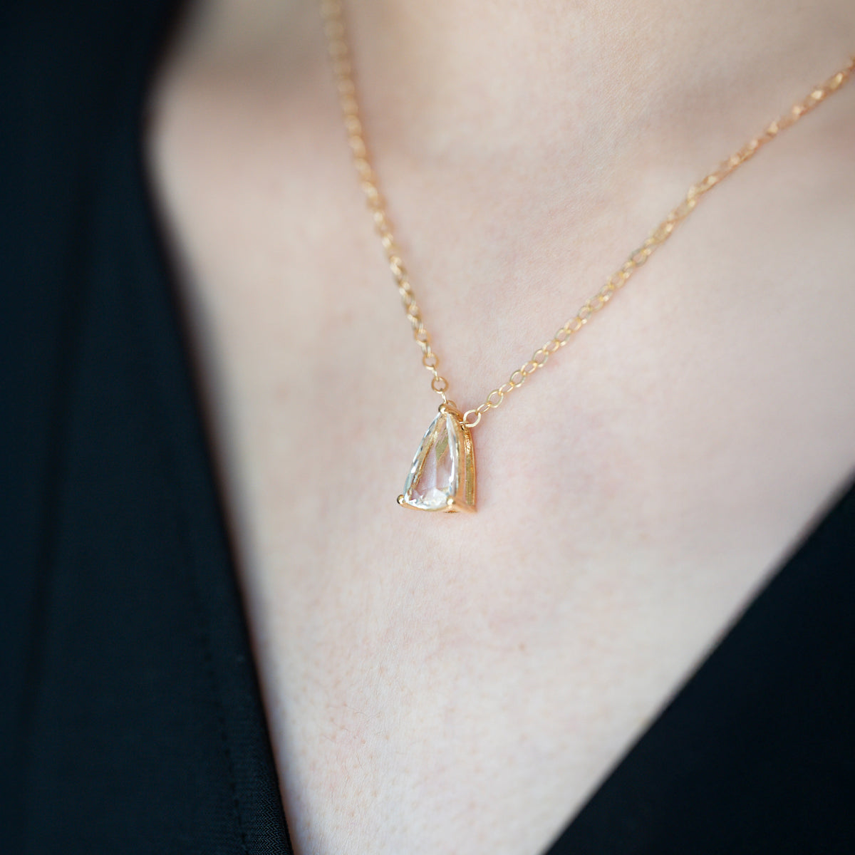 Clear Quartz Glisser Necklace