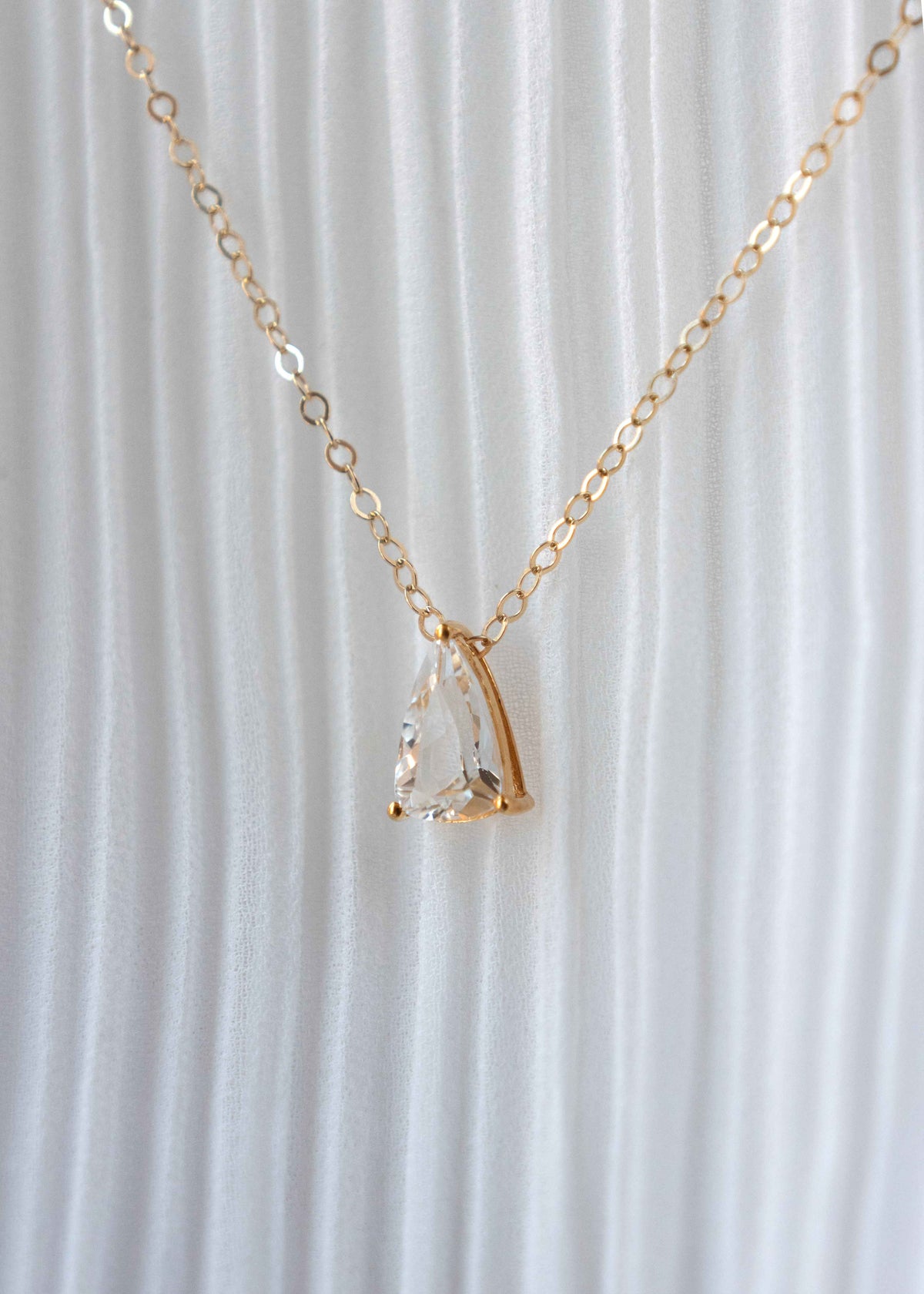 Clear Quartz Glisser Necklace