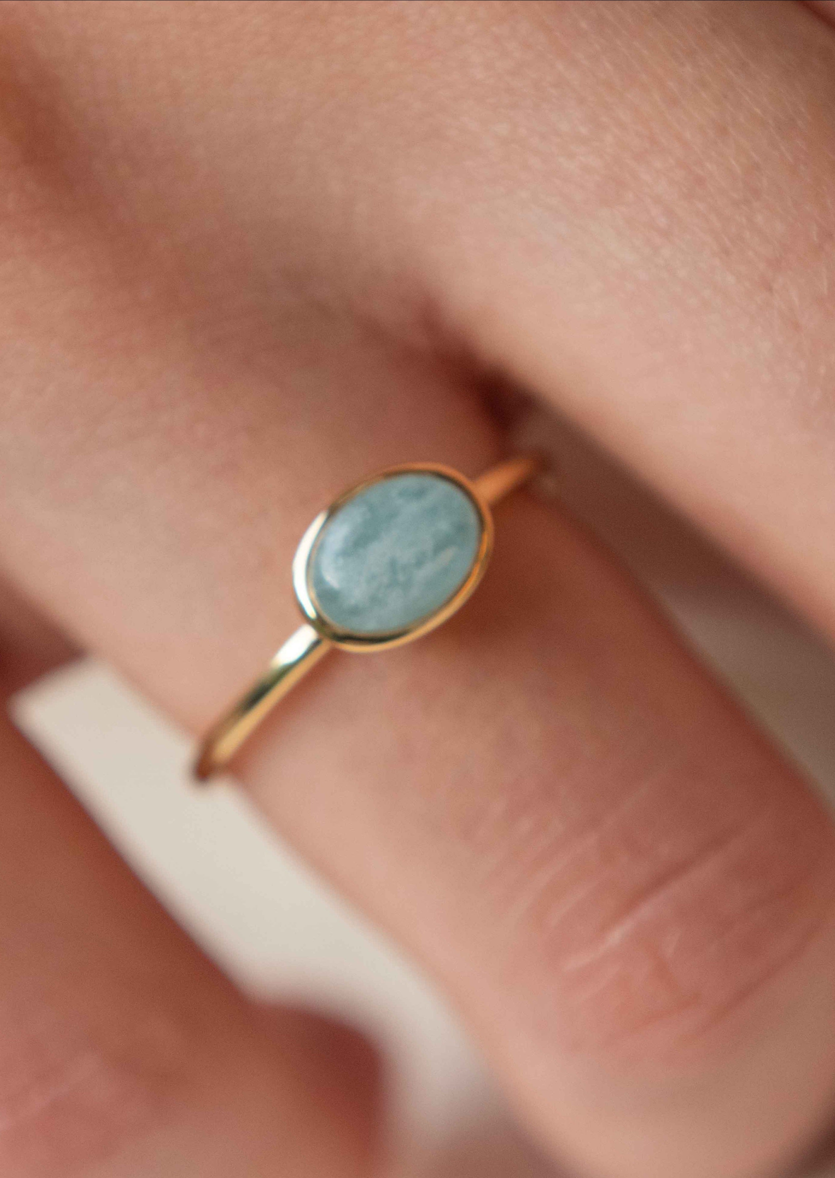 The Buttercup Aquamarine Ring