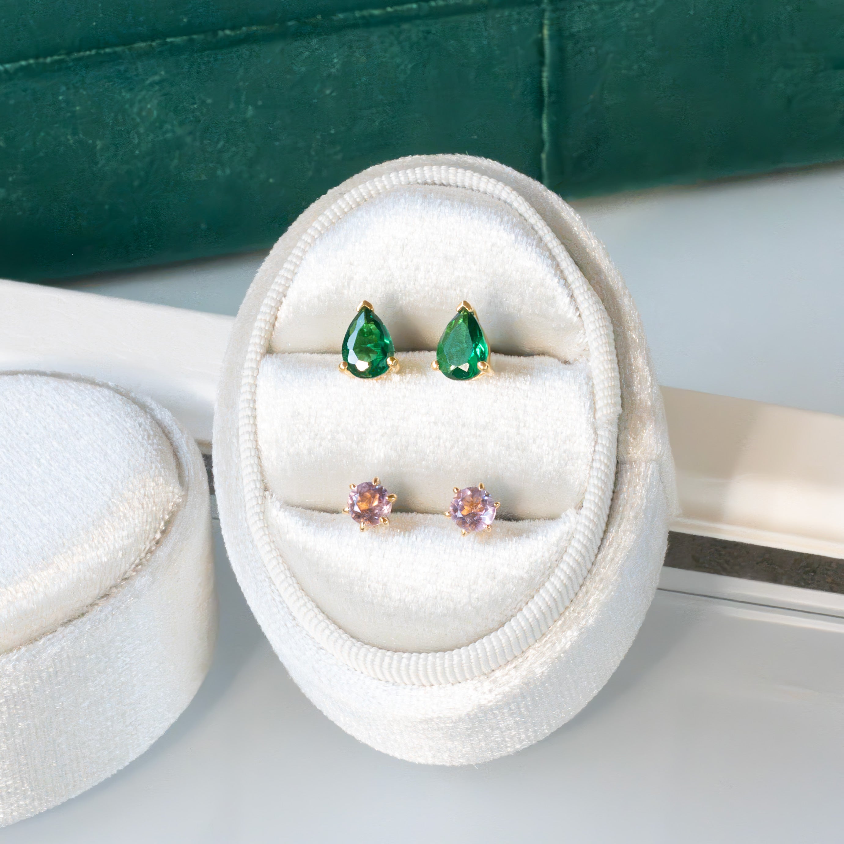 gemstone studs colorful by veatge
