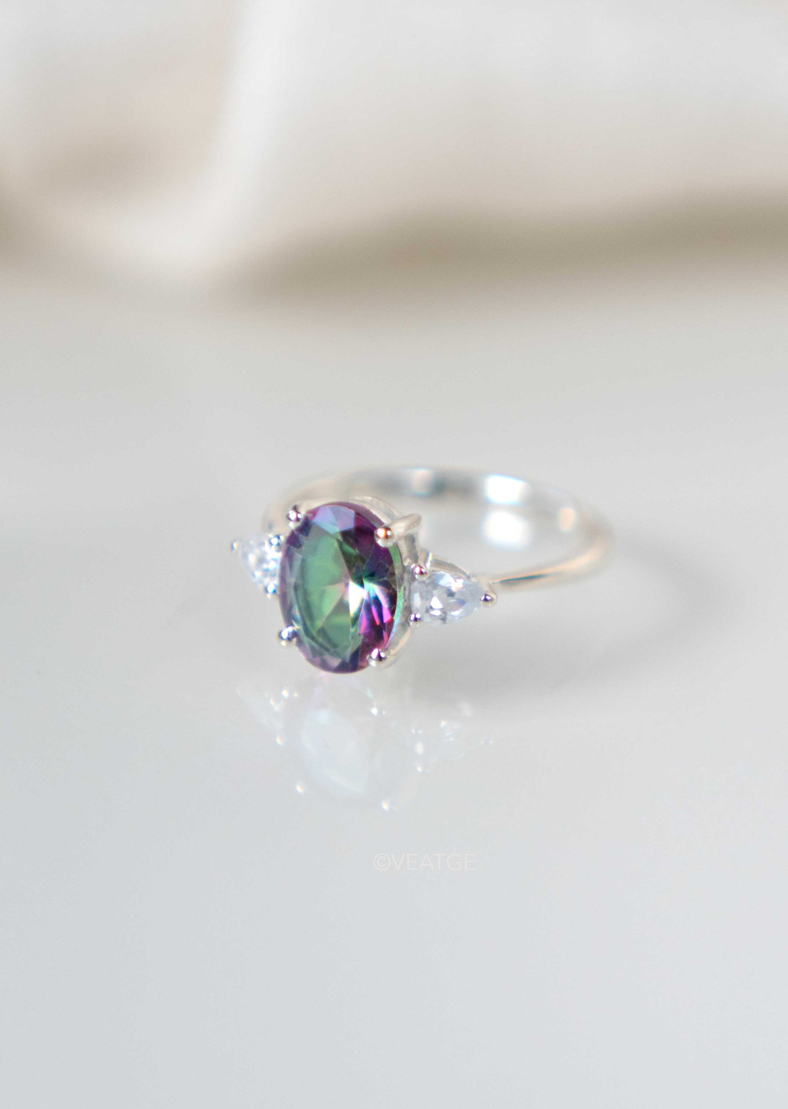 Florence Mystic Topaz Ring Sterling Silver